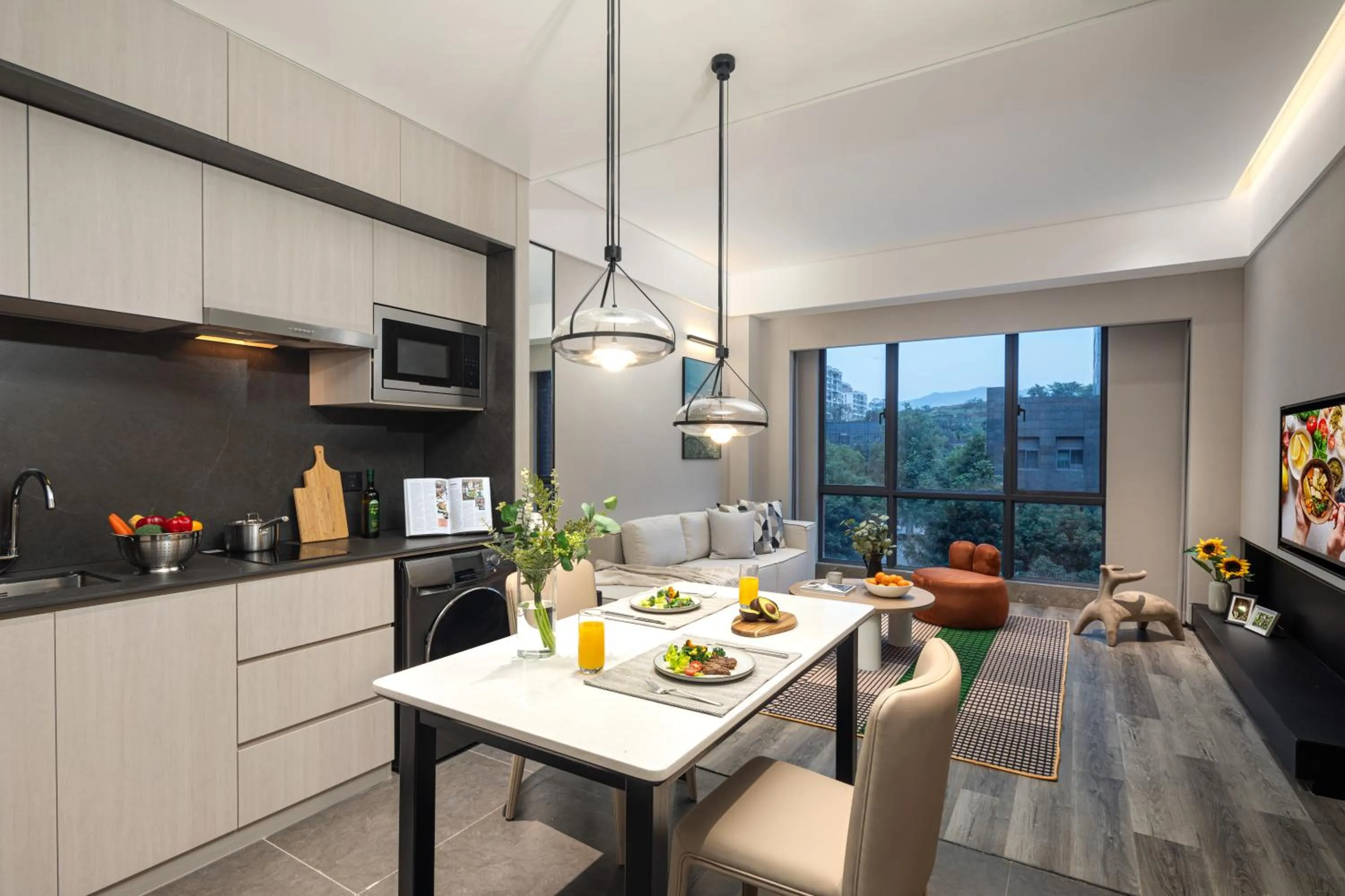 Kitchen or kitchenette in Somerset Chayuan Chongqing