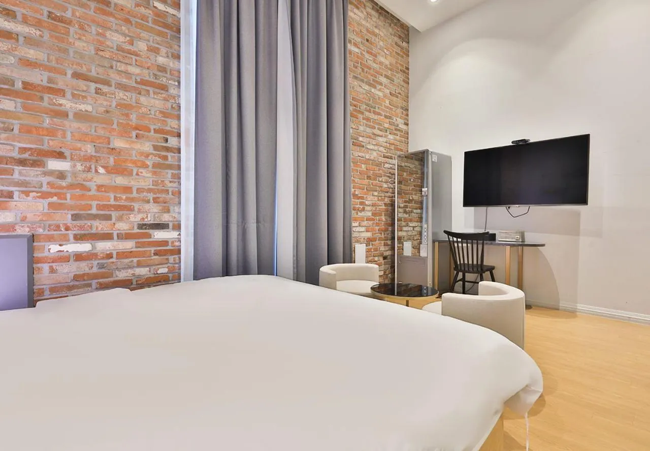 Bed in Brown Dot Hotel Ulsan Samsan