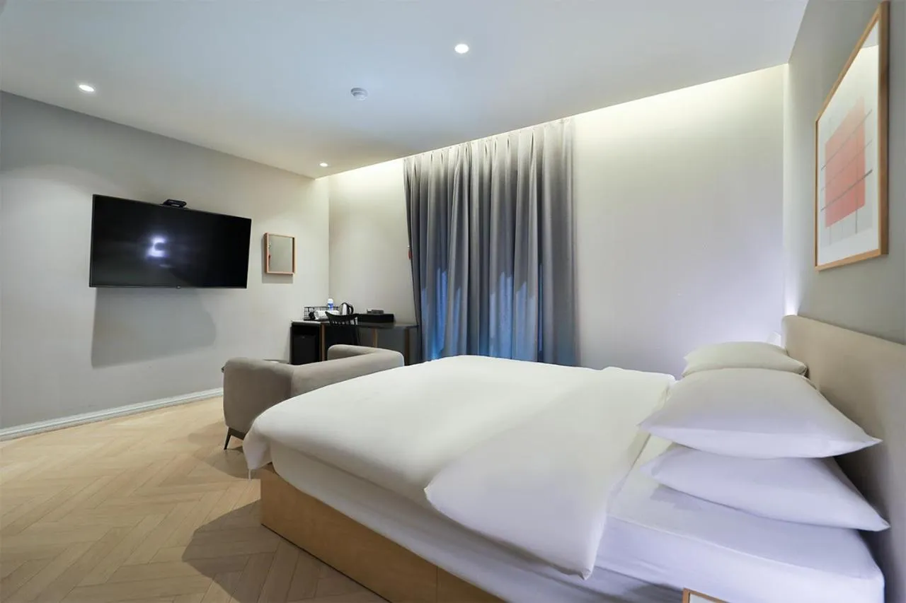 Bed in Brown Dot Hotel Ulsan Samsan