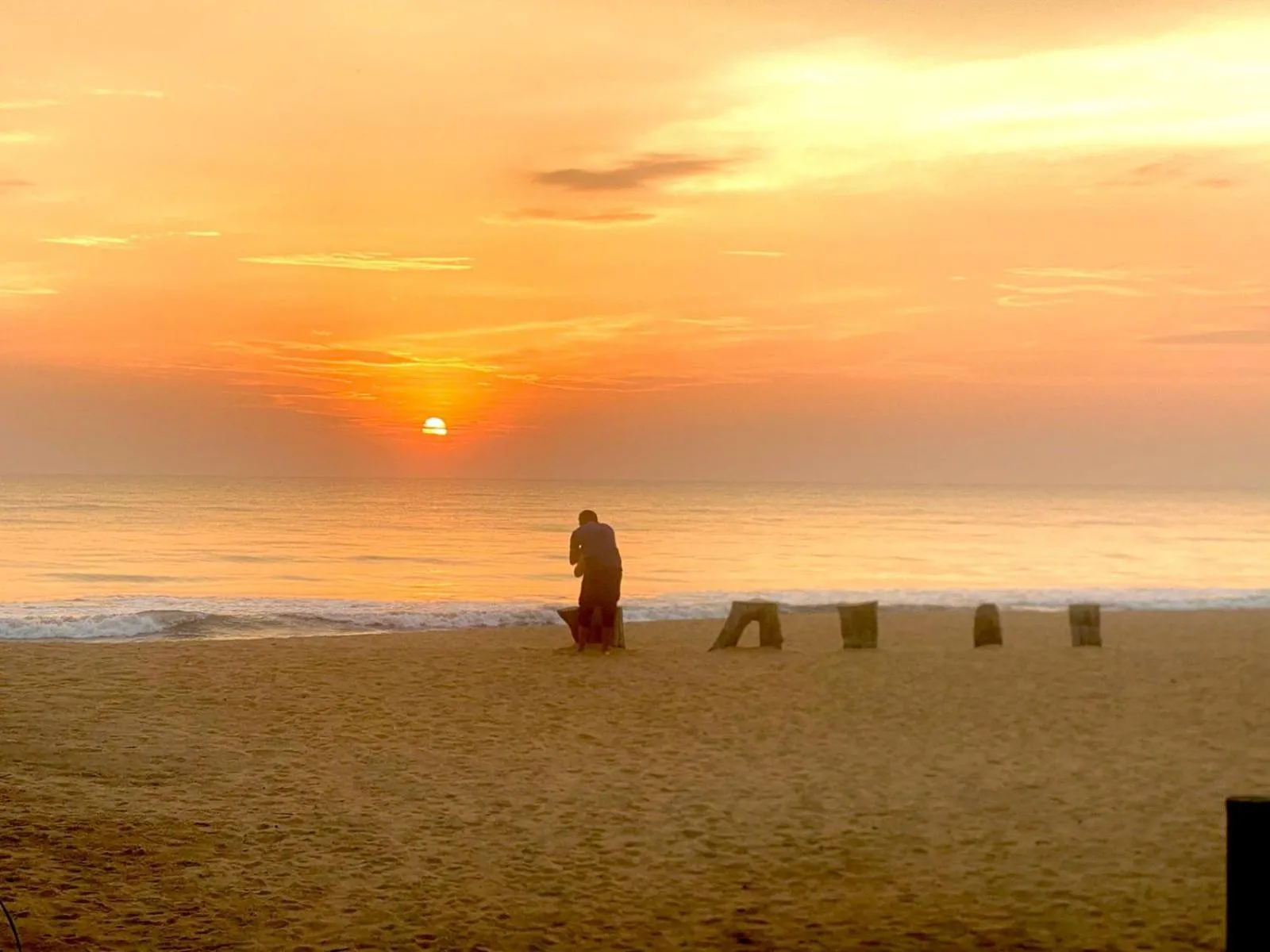 Sunset in Laya Beach