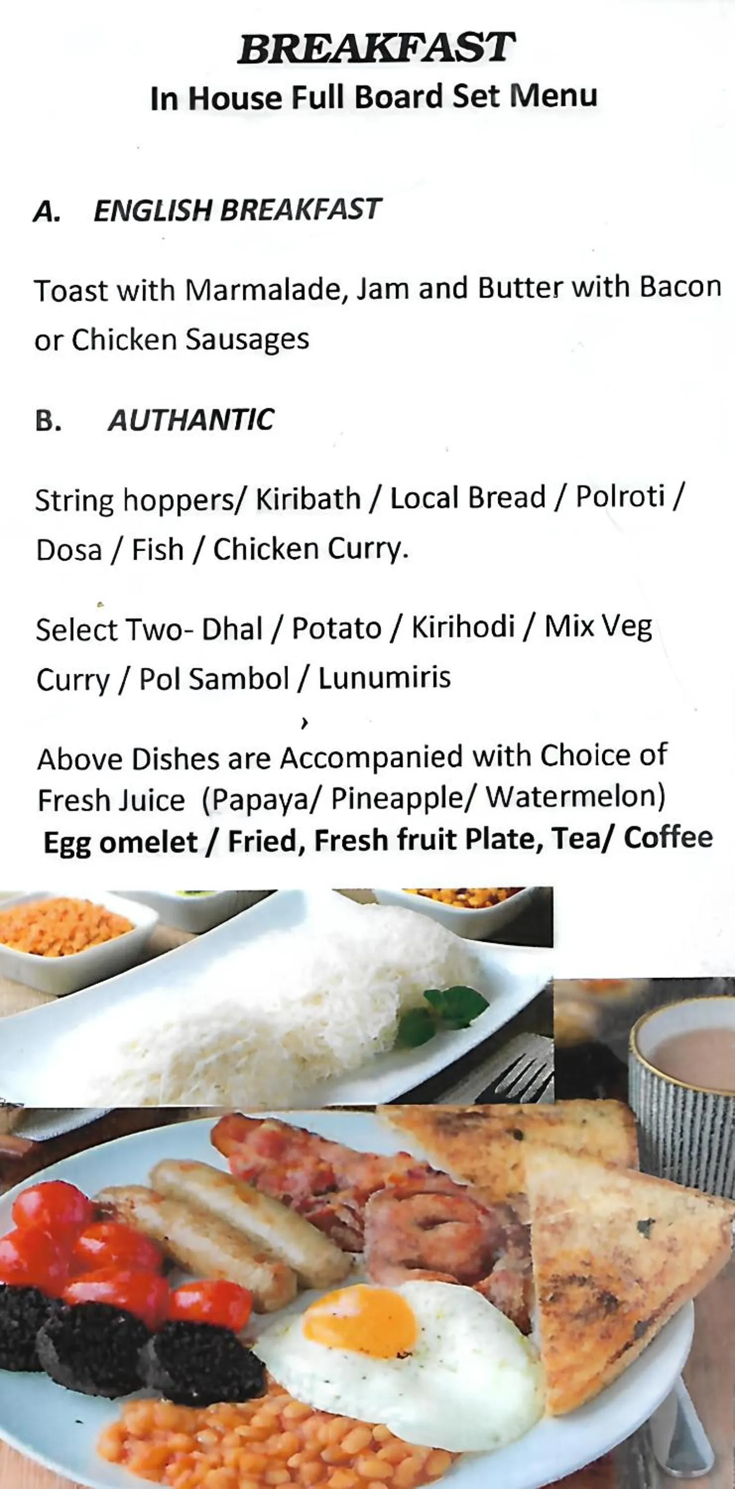 Breakfast in Laya Beach