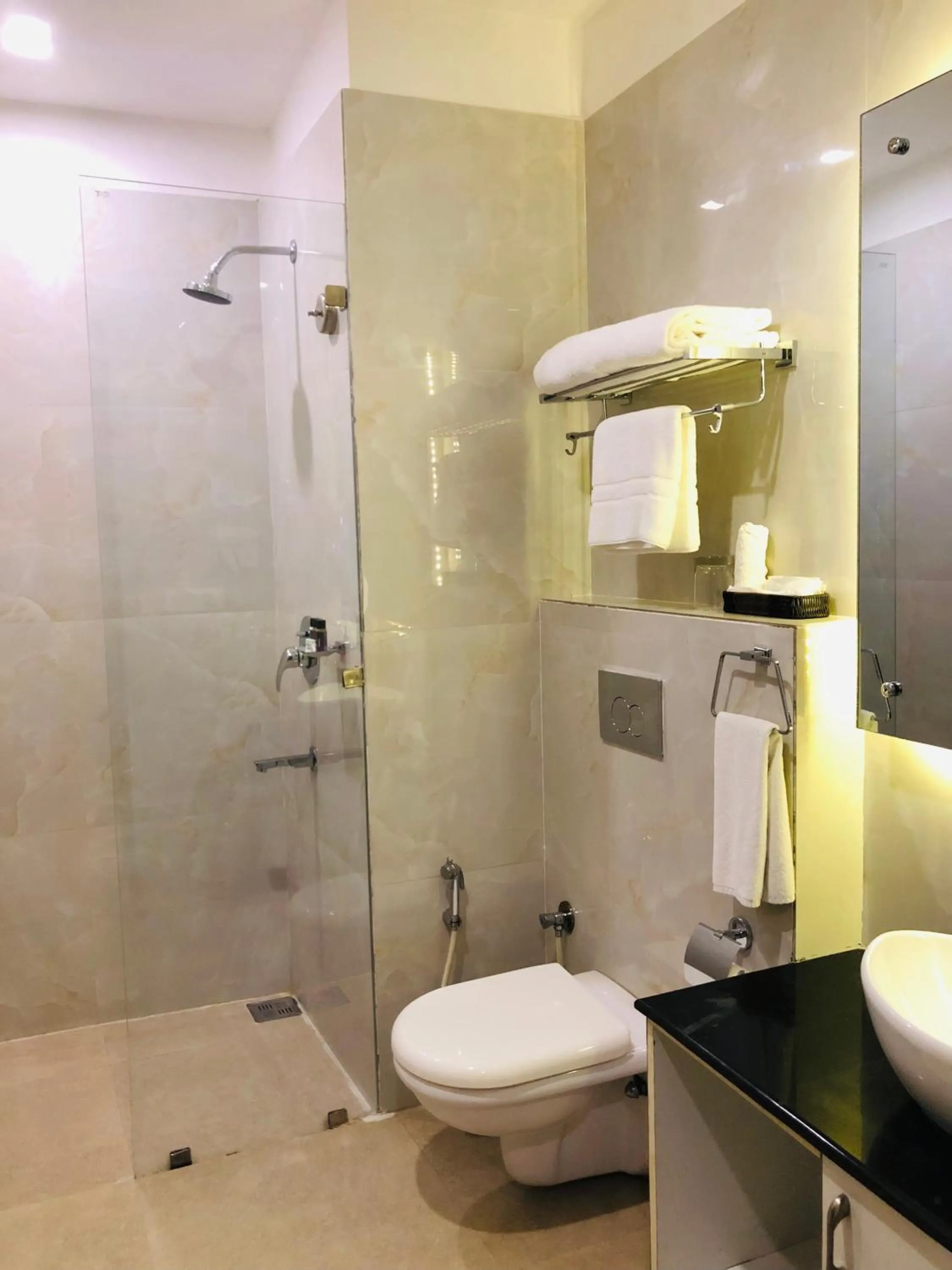 Bathroom in Nepalirika Hotel Biratchowk