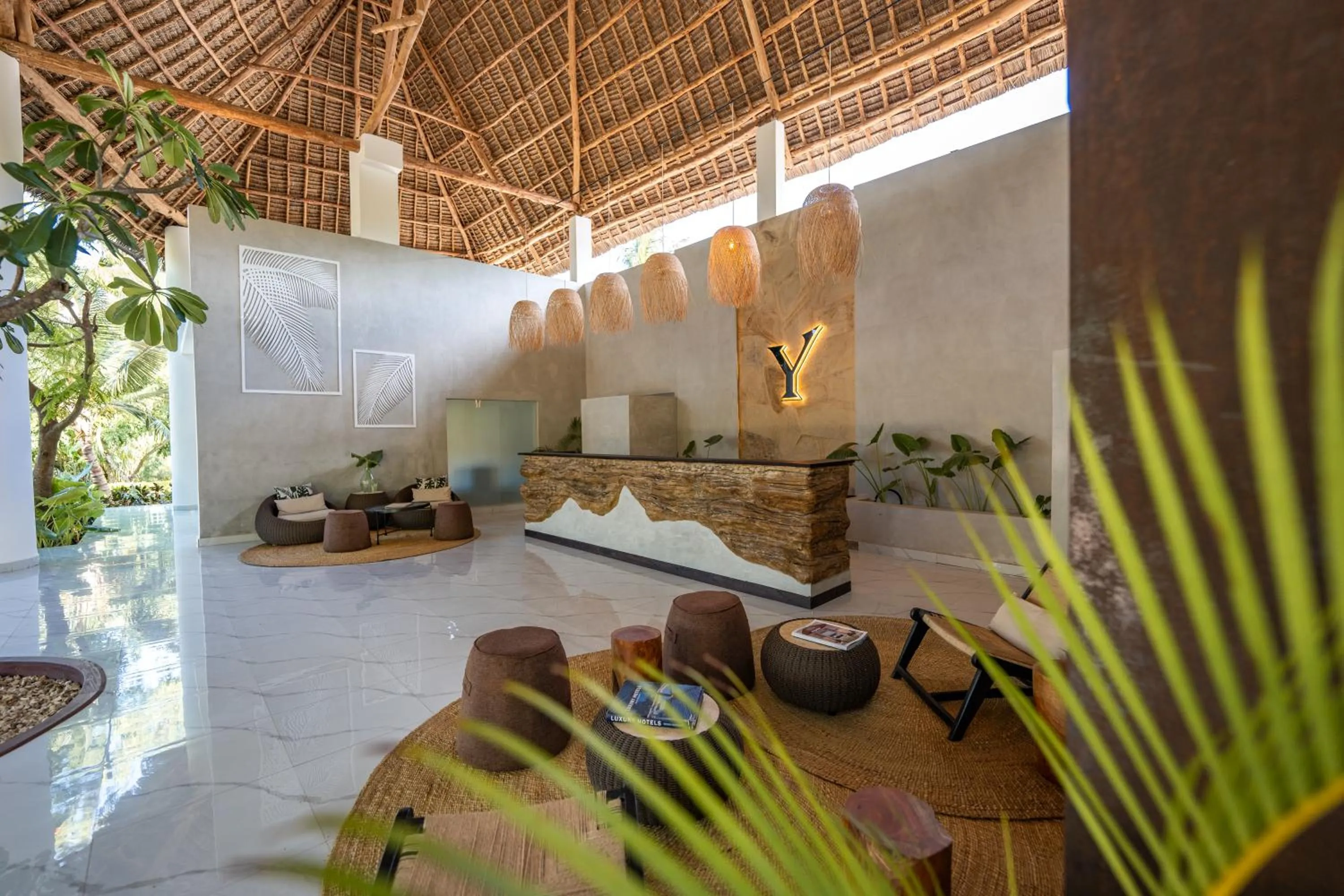 Lobby or reception in Ycona Eco-Luxury Resort, Zanzibar