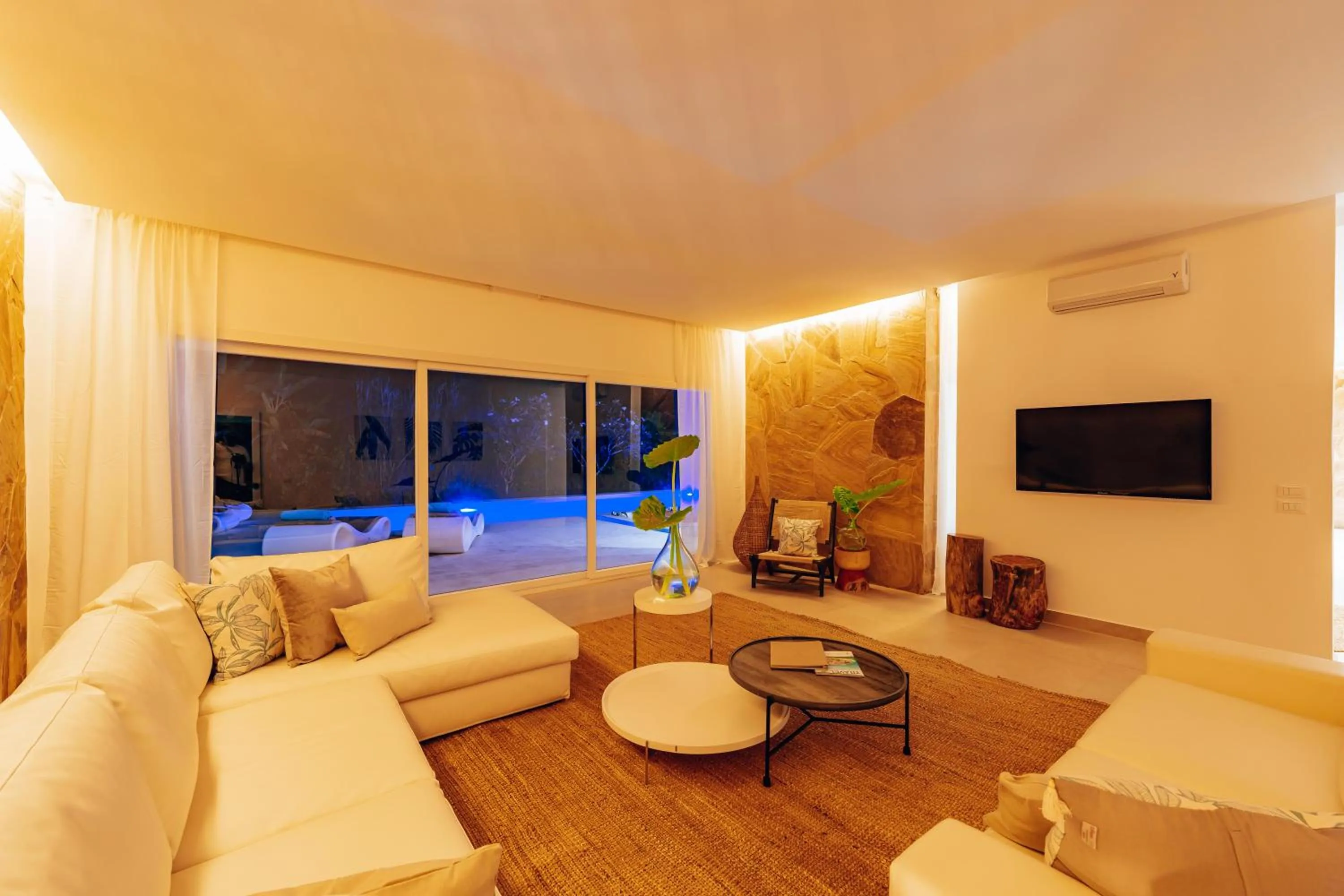 Living room in Ycona Eco-Luxury Resort, Zanzibar