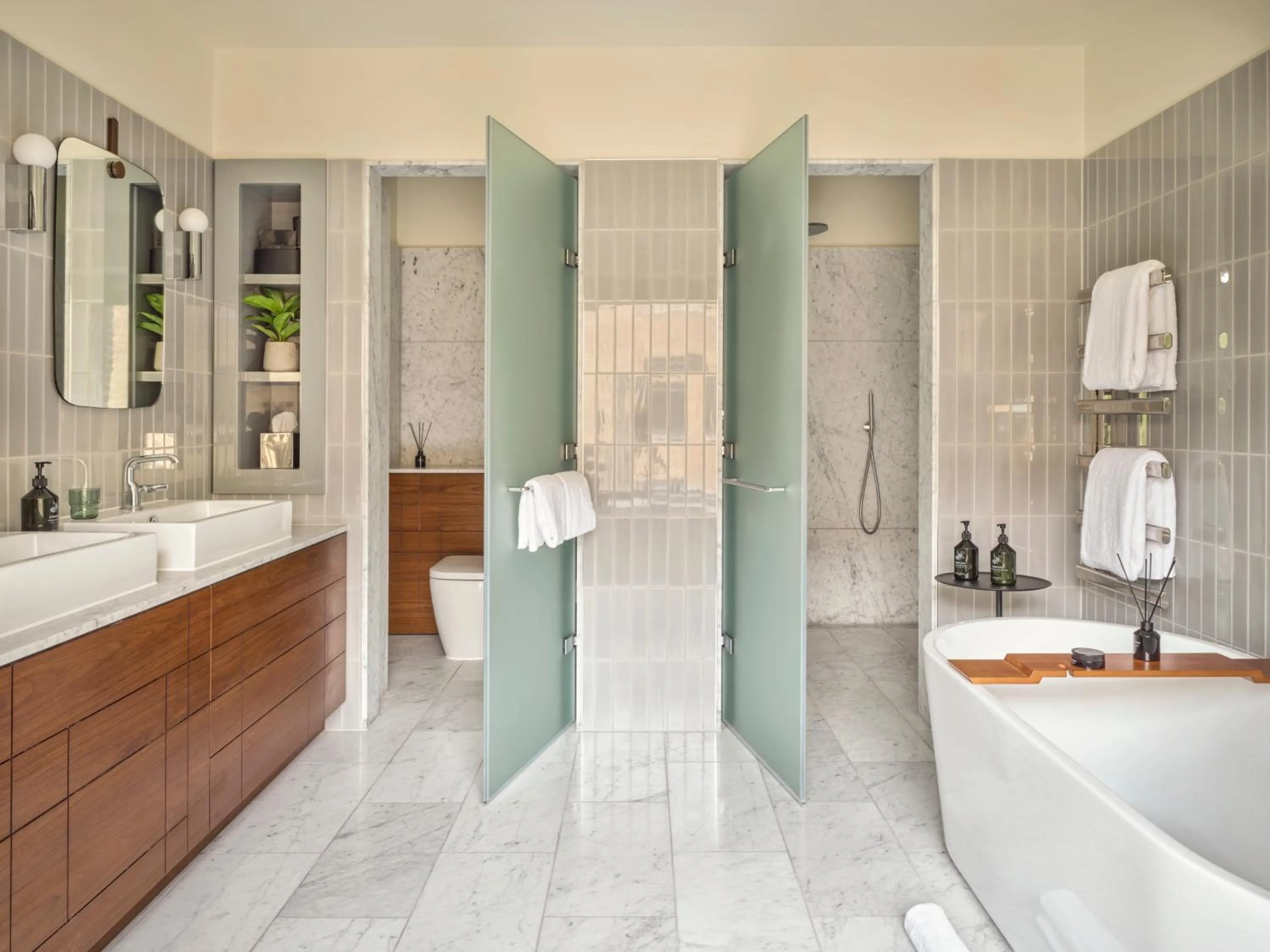 Bathroom in Sir Devonshire Square Hotel, part of Sircle Collection