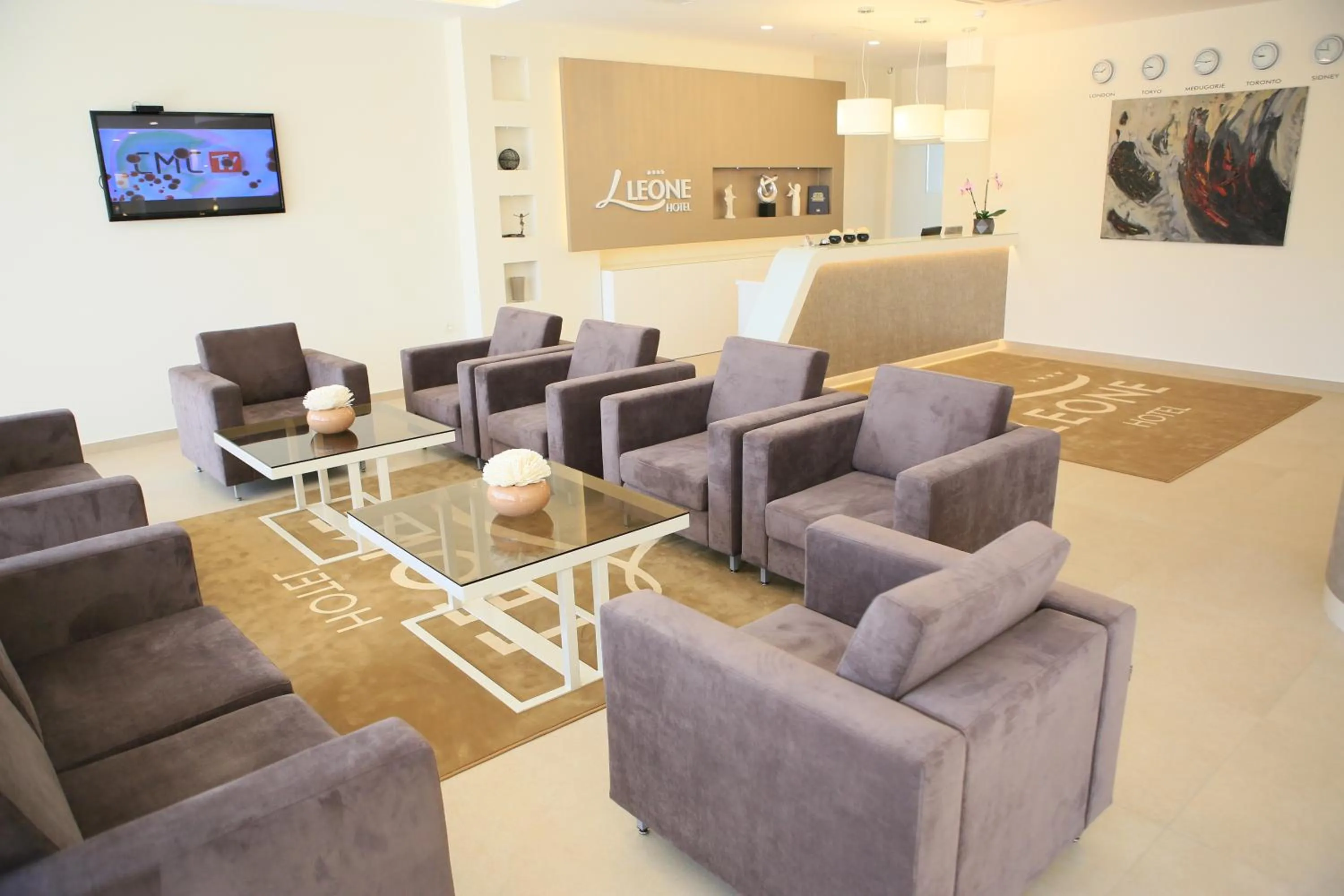 Lobby or reception in Hotel Leone