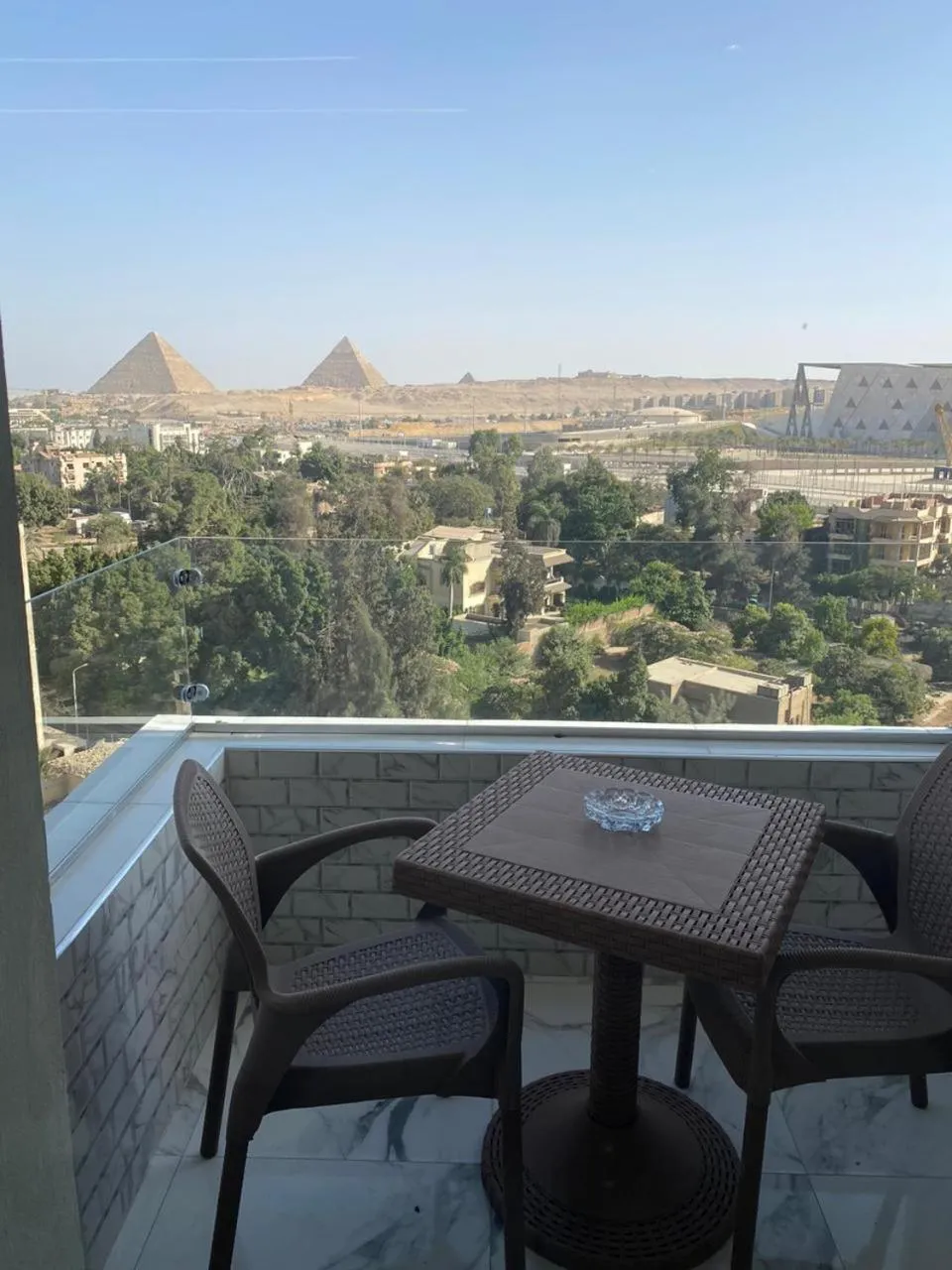 Natural landscape in pyramids grand museum inn