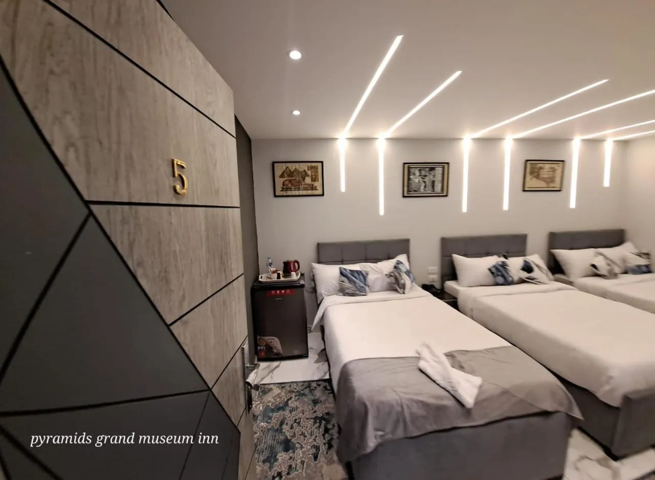 Bed in pyramids grand museum inn