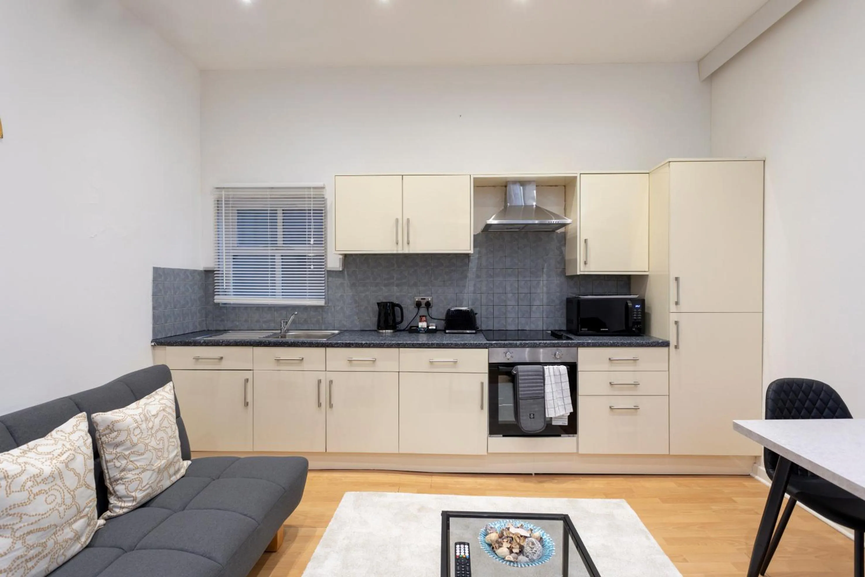 Kitchen or kitchenette in Oxford Row Apartments, Leeds City Centre