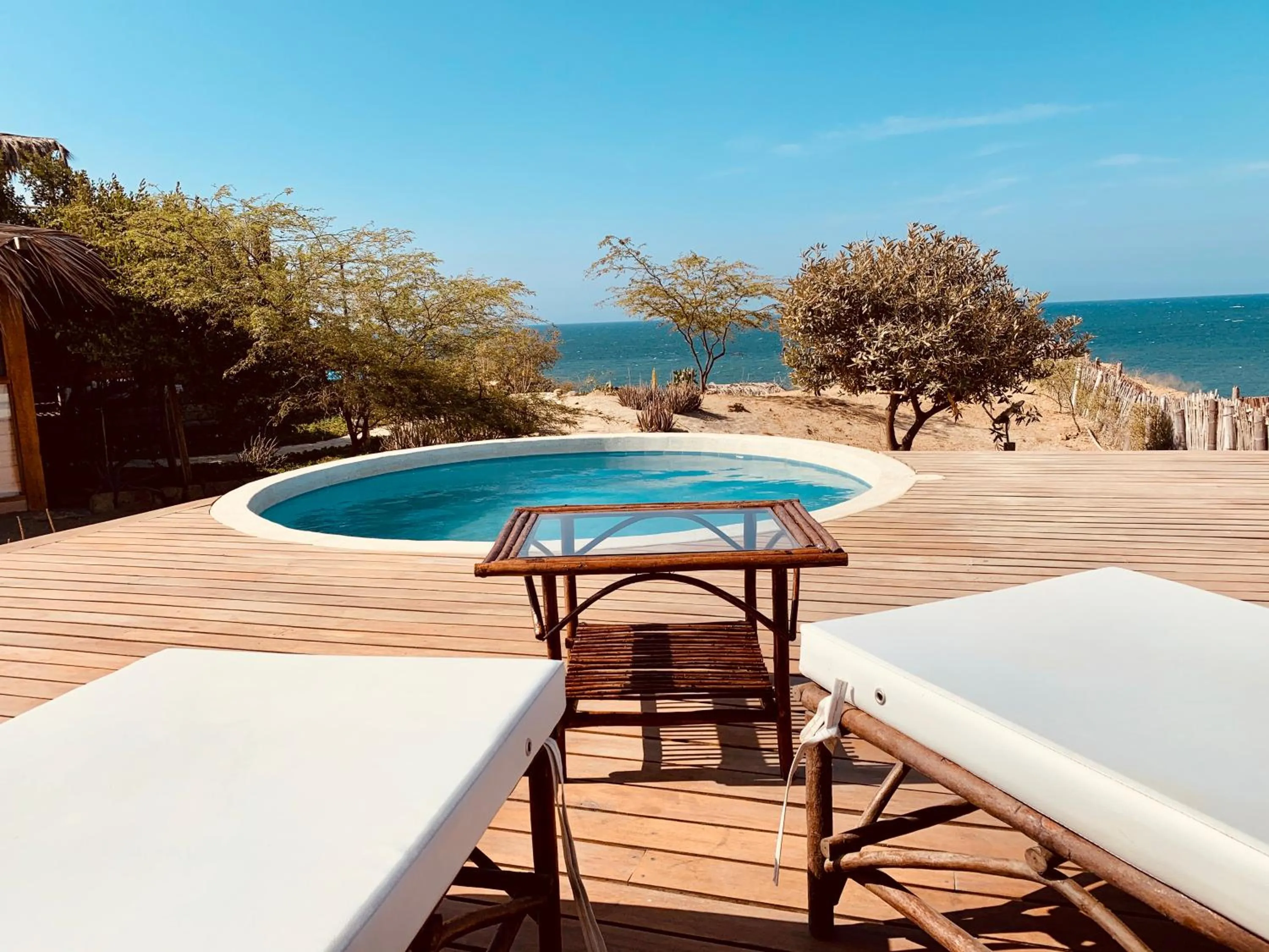 Pool view in La Playa