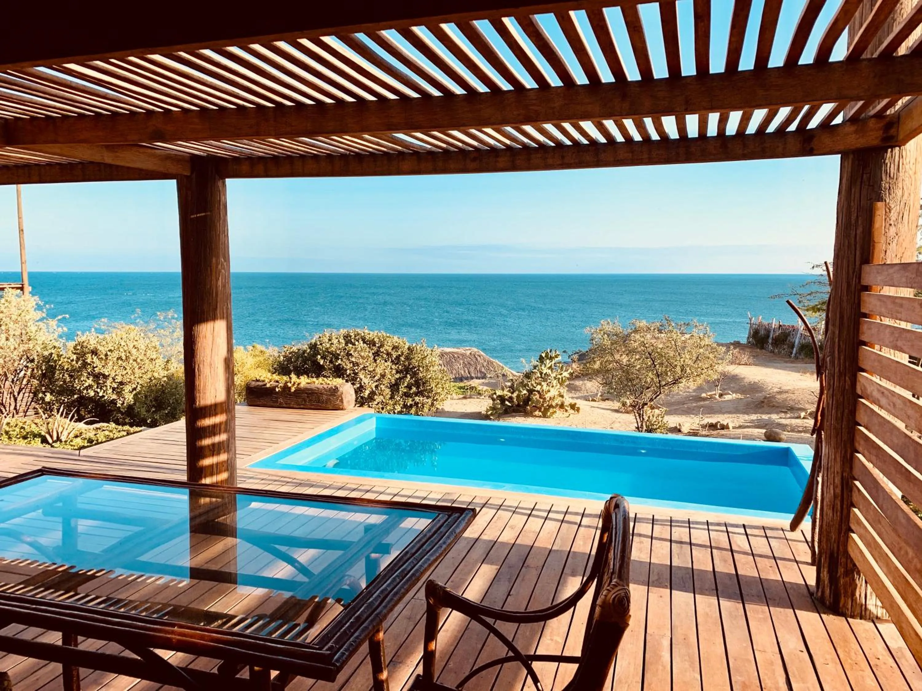 Pool view in La Playa
