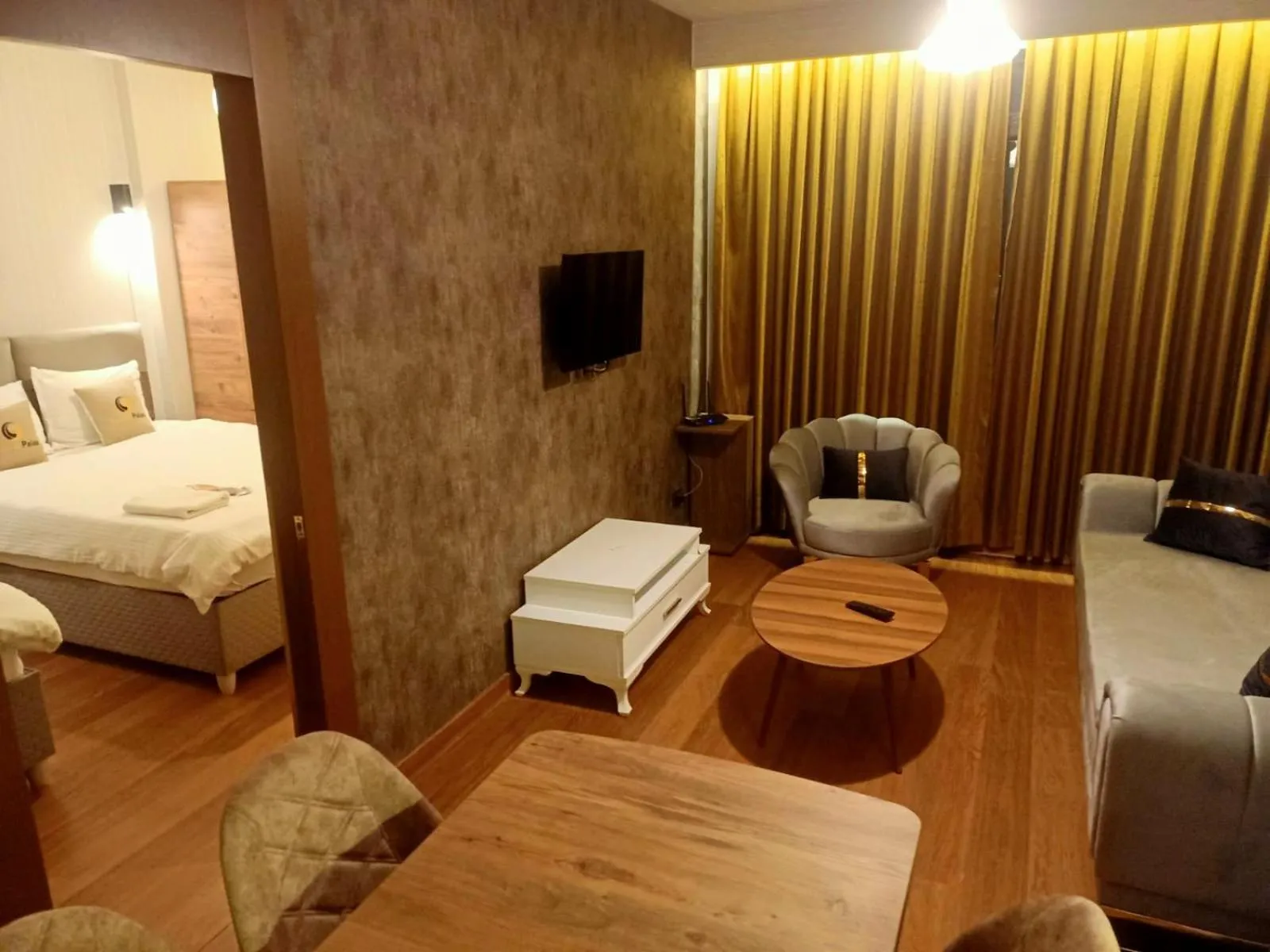 Bed in Doğan Palace Hotel