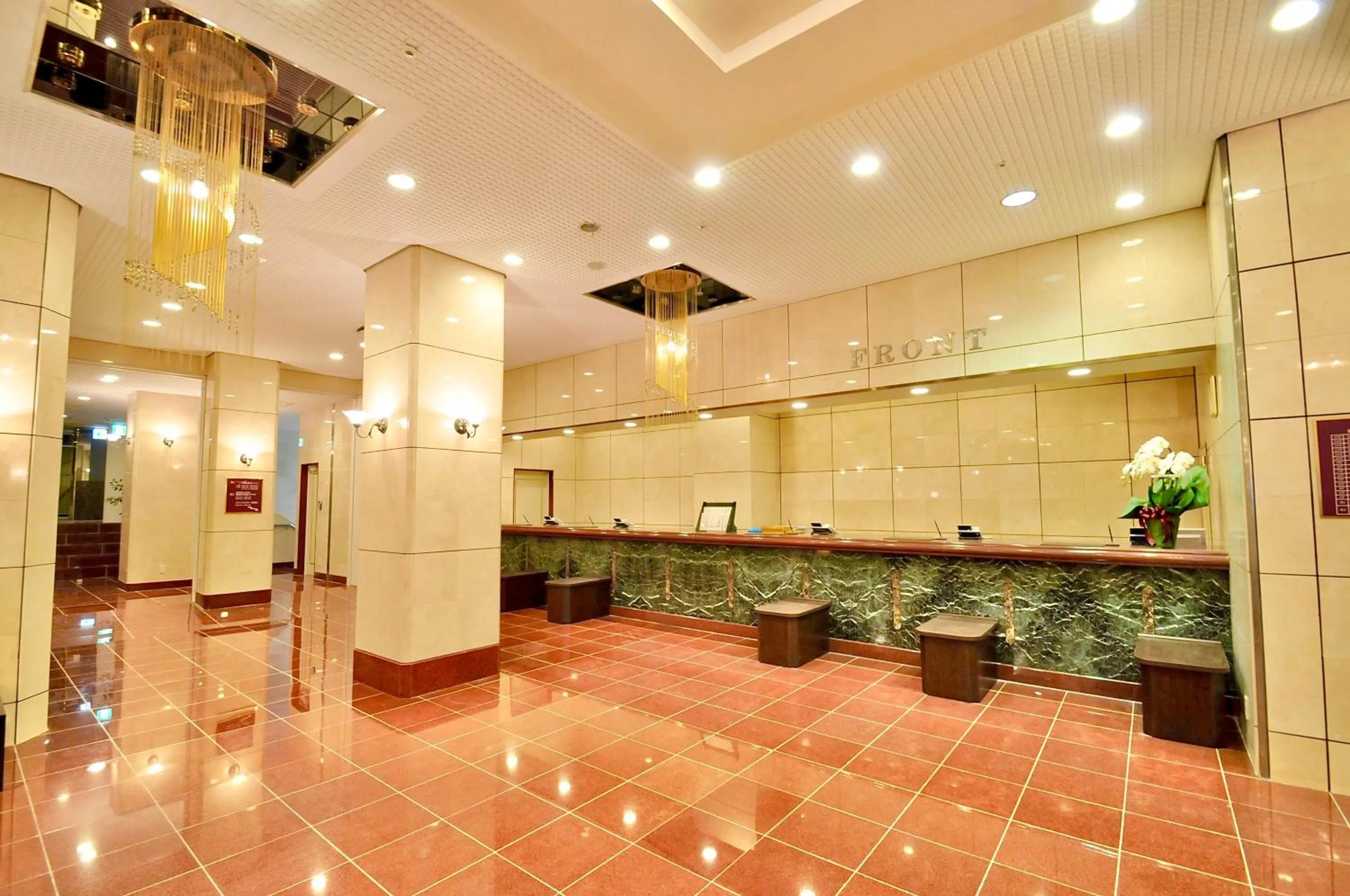 Lobby or reception in Okayama Universal Hotel Annex