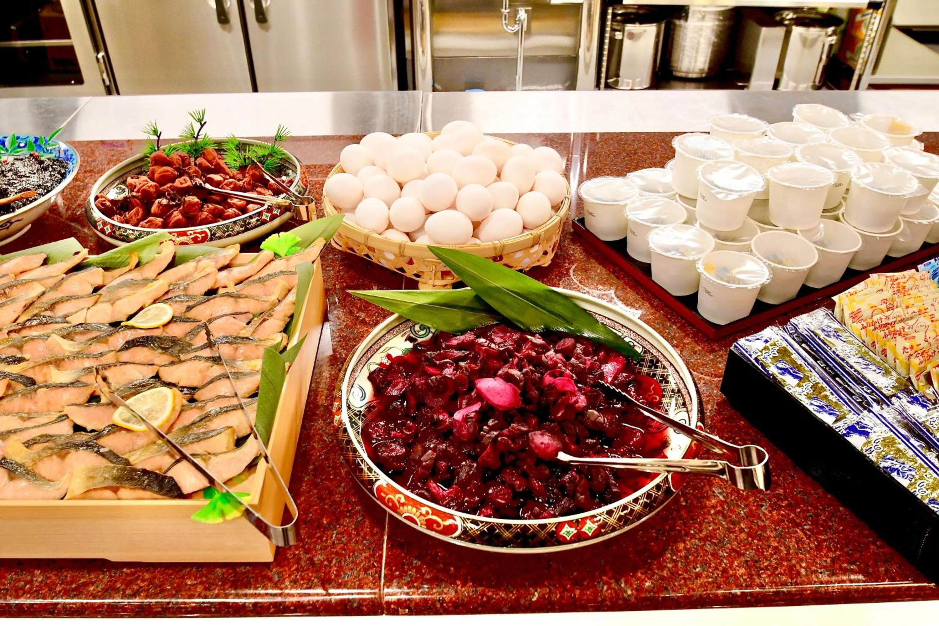 Buffet breakfast in Okayama Universal Hotel Annex