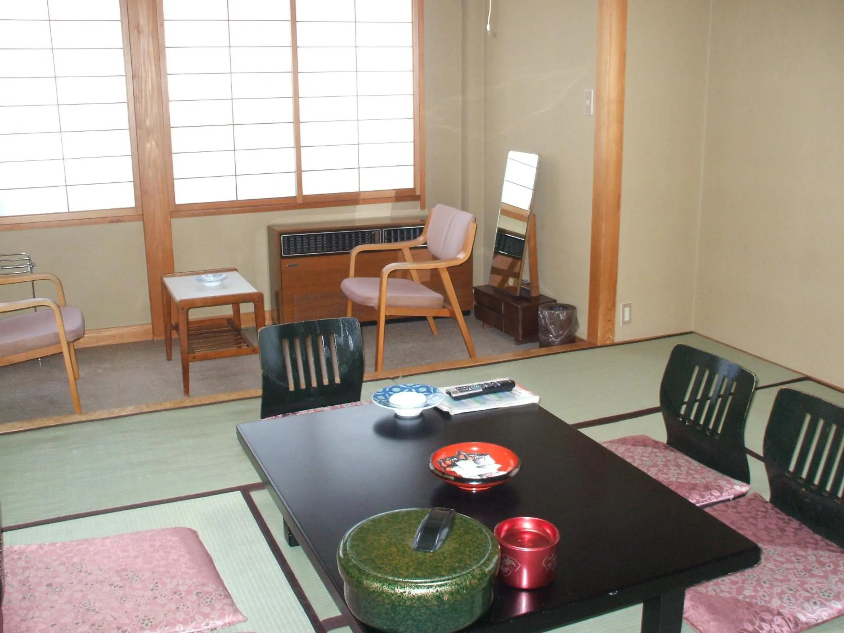 Seating area in Annex Fujiya Ryokan