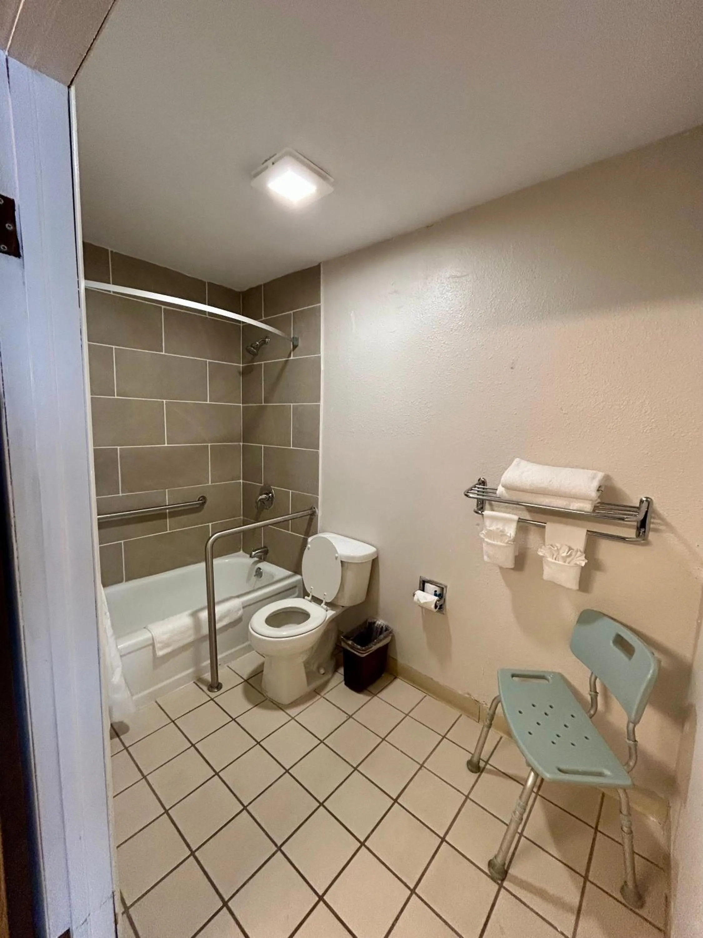 Bathroom in Super 8 by Wyndham Sterling CO