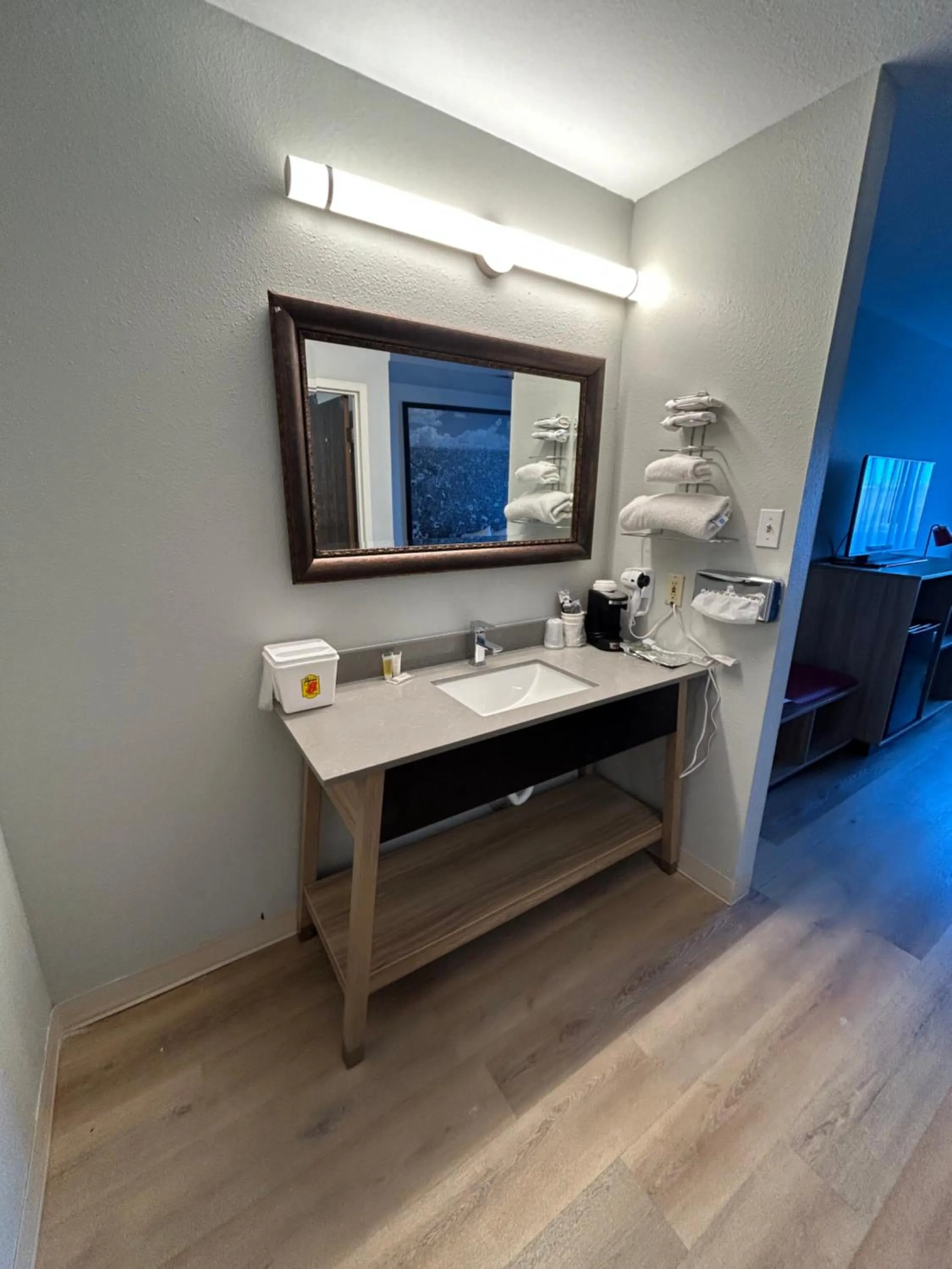 Bathroom in Super 8 by Wyndham Sterling CO