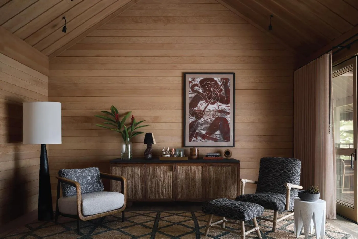 Living room in Kona Village A Rosewood Resort