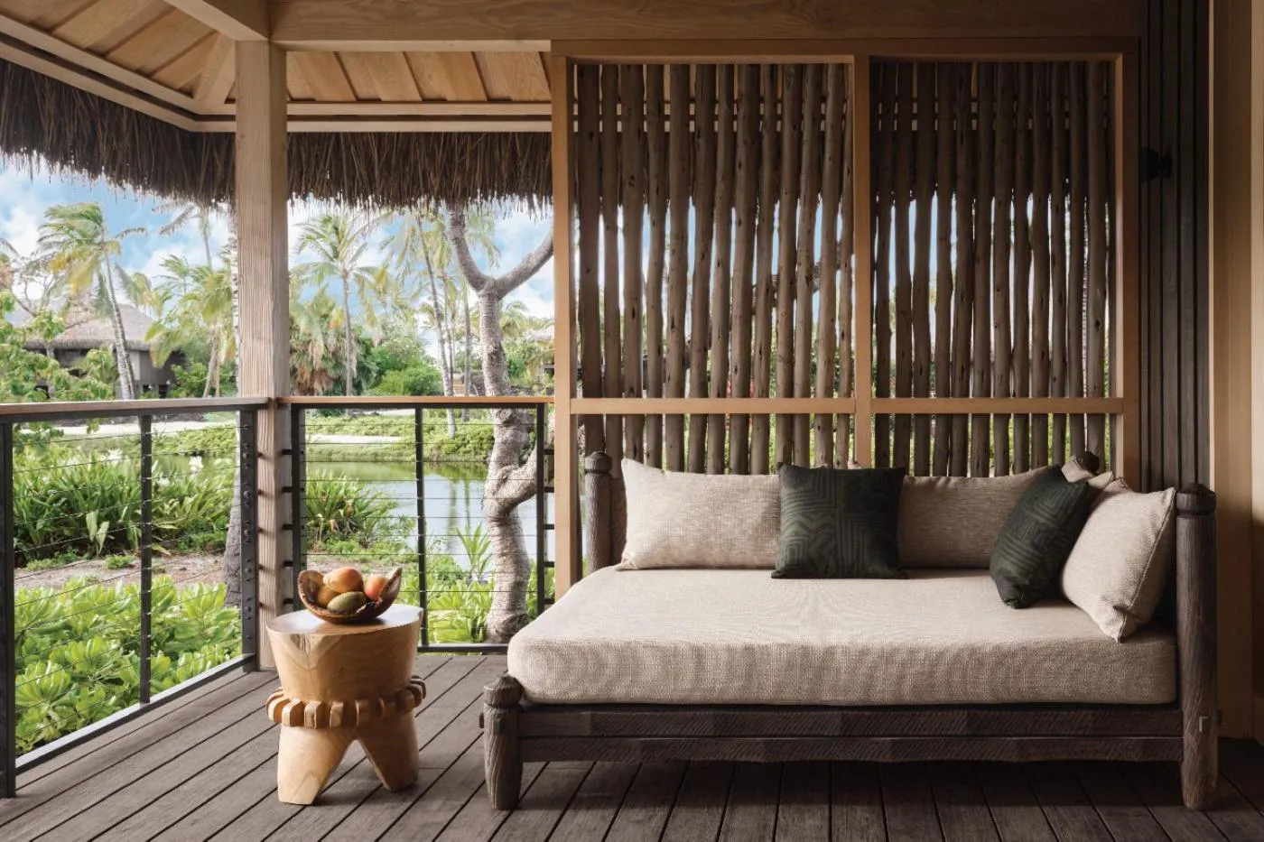 Patio in Kona Village A Rosewood Resort