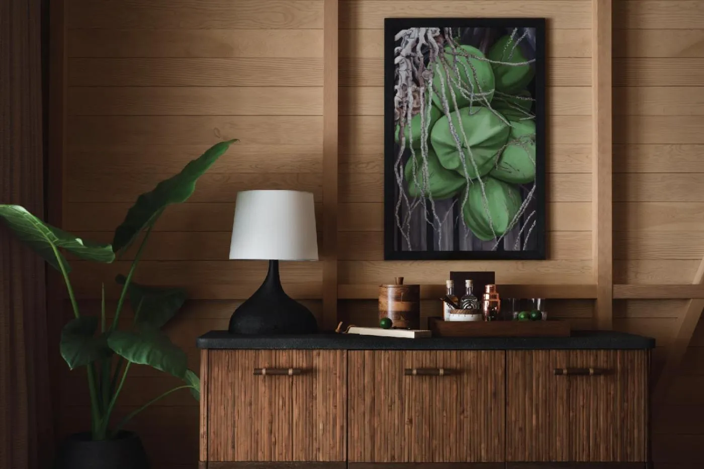 Decorative detail in Kona Village A Rosewood Resort