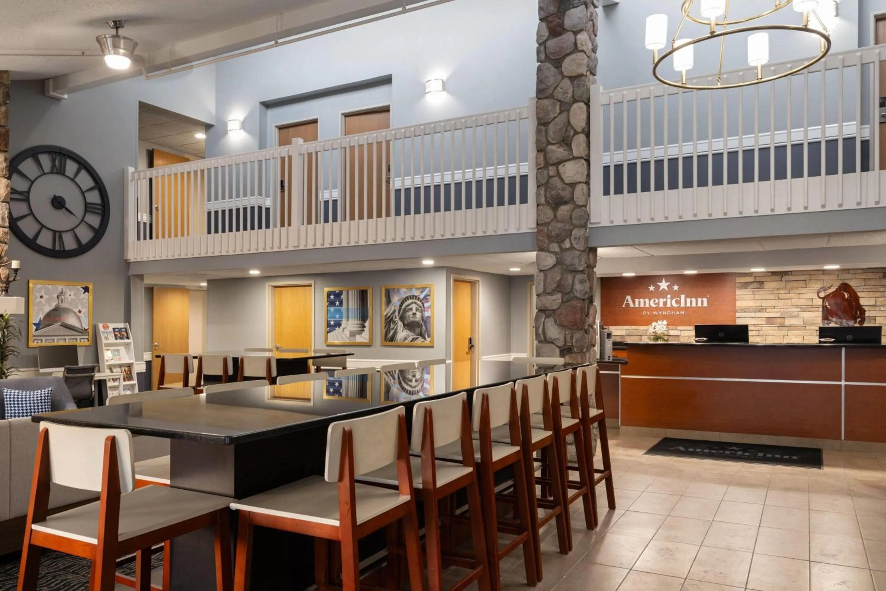 Lobby or reception in AmericInn by Wyndham Grand Forks