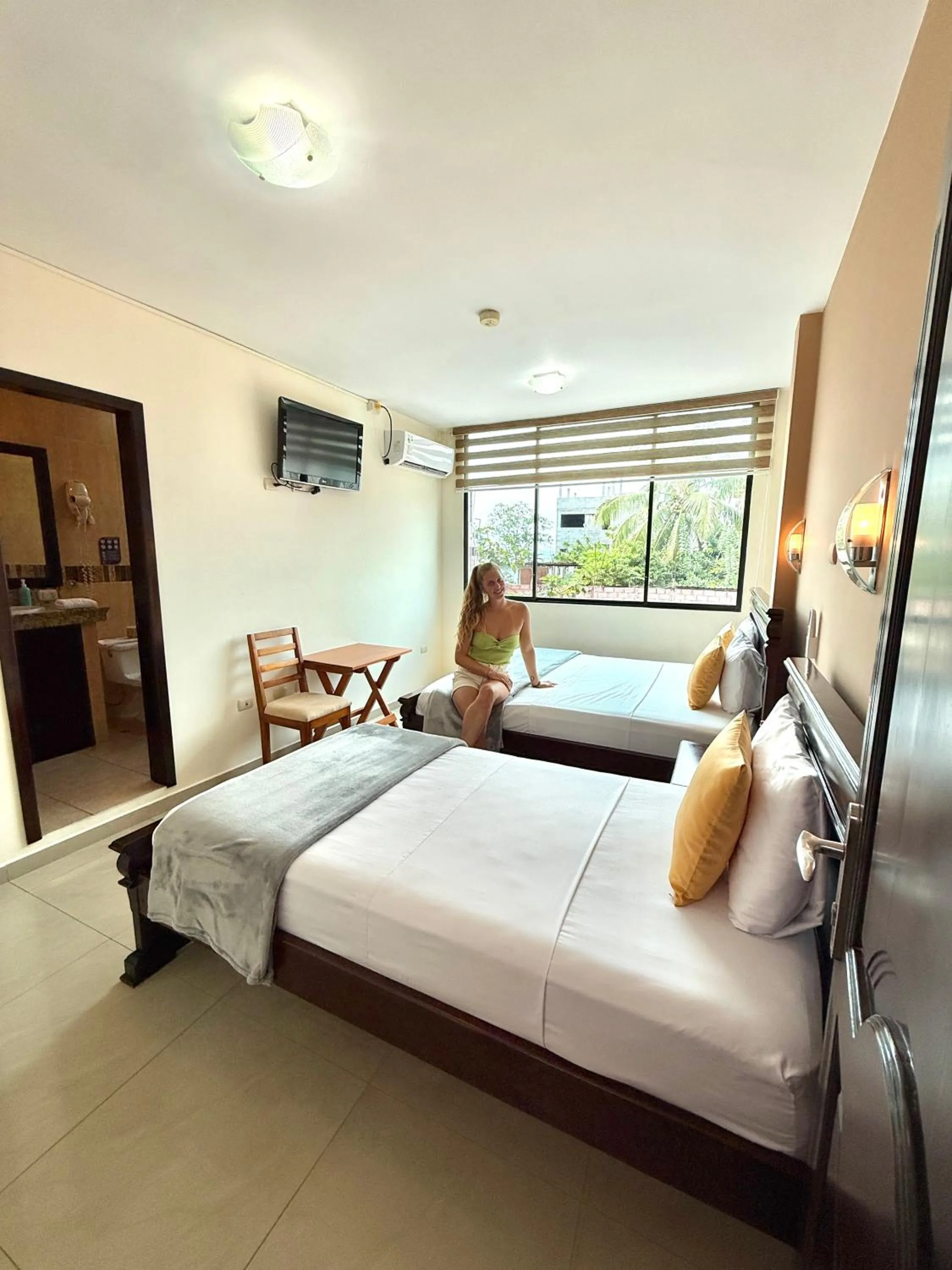 Bed in Hotel Flamingo