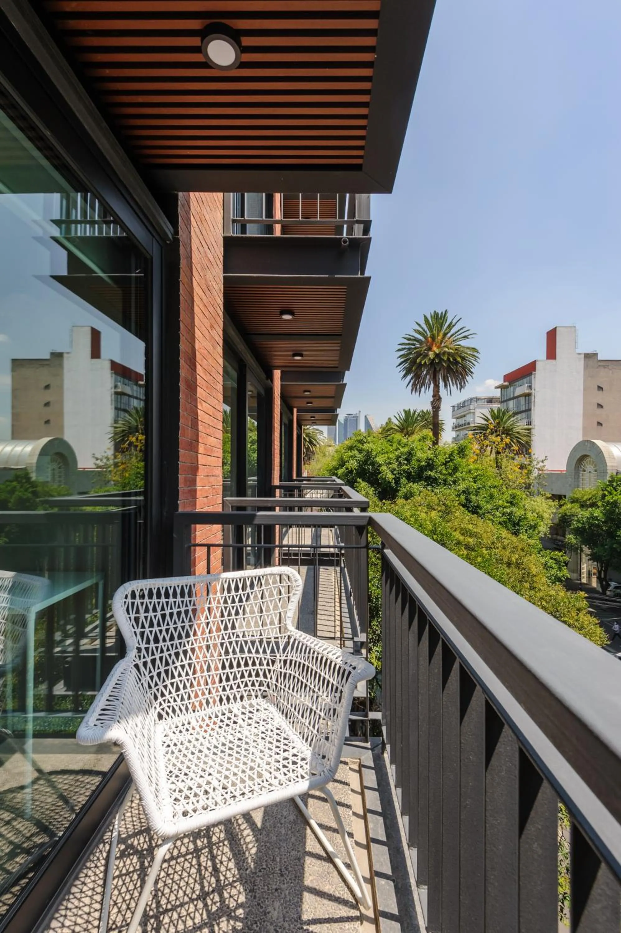 Balcony/Terrace in Nuevo Leon 155 by Wynwood House