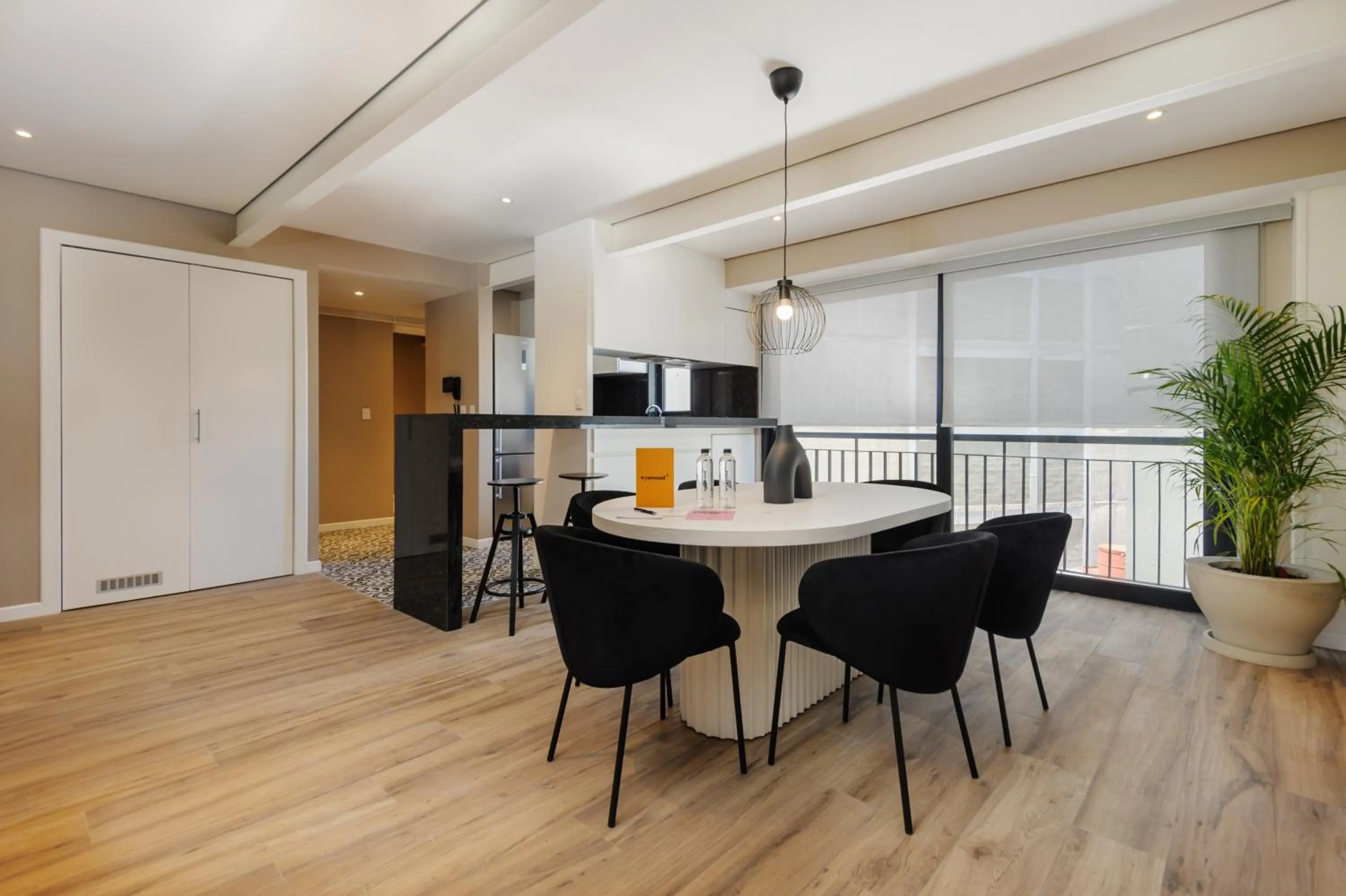 Dining area in Nuevo Leon 155 by Wynwood House