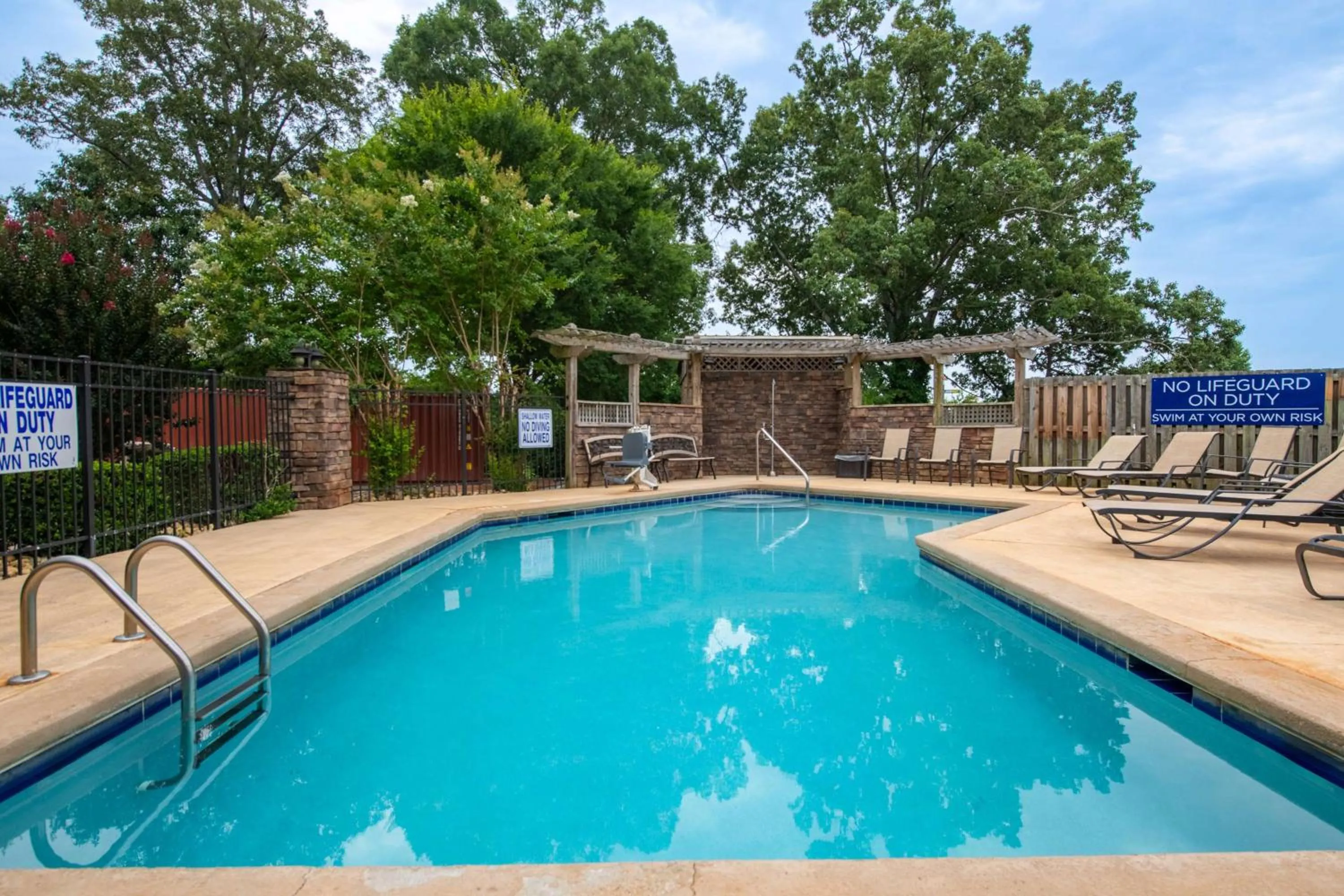 Pool view in Microtel Inn and Suites by Wyndham Anderson SC