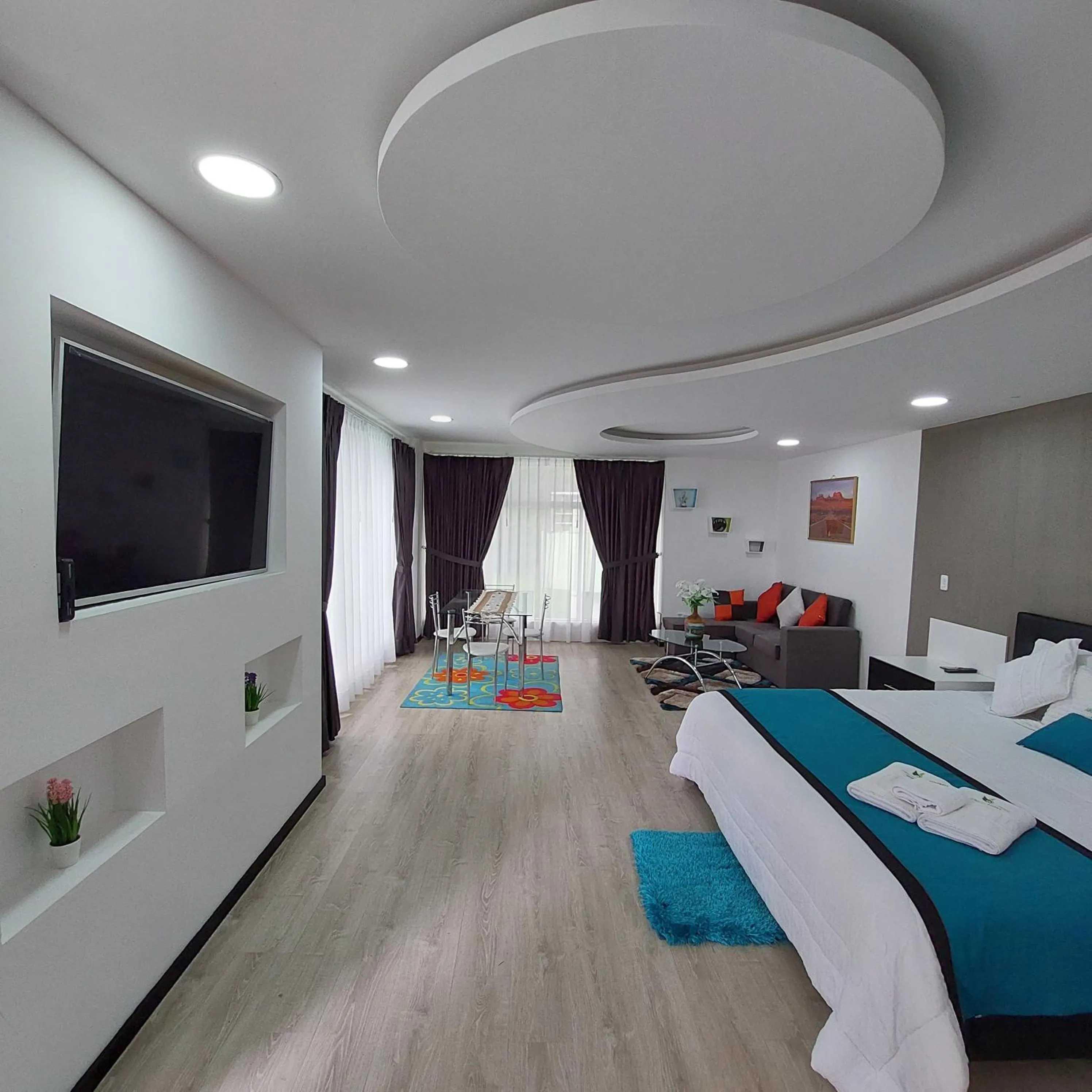 Bed in Hosteria Airport Garden