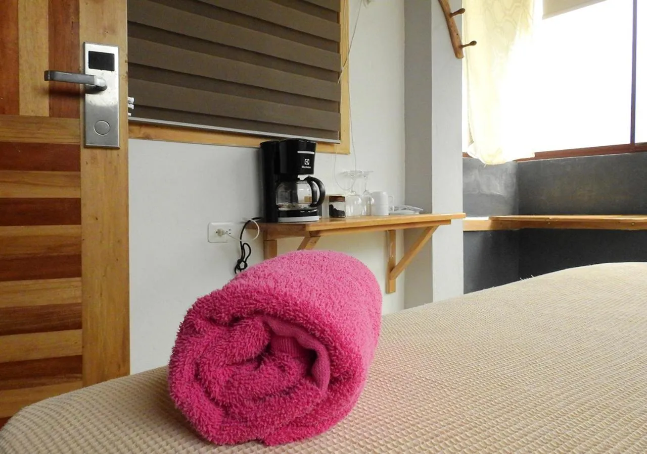 Bed in La Facha Hostal Restaurant Surf