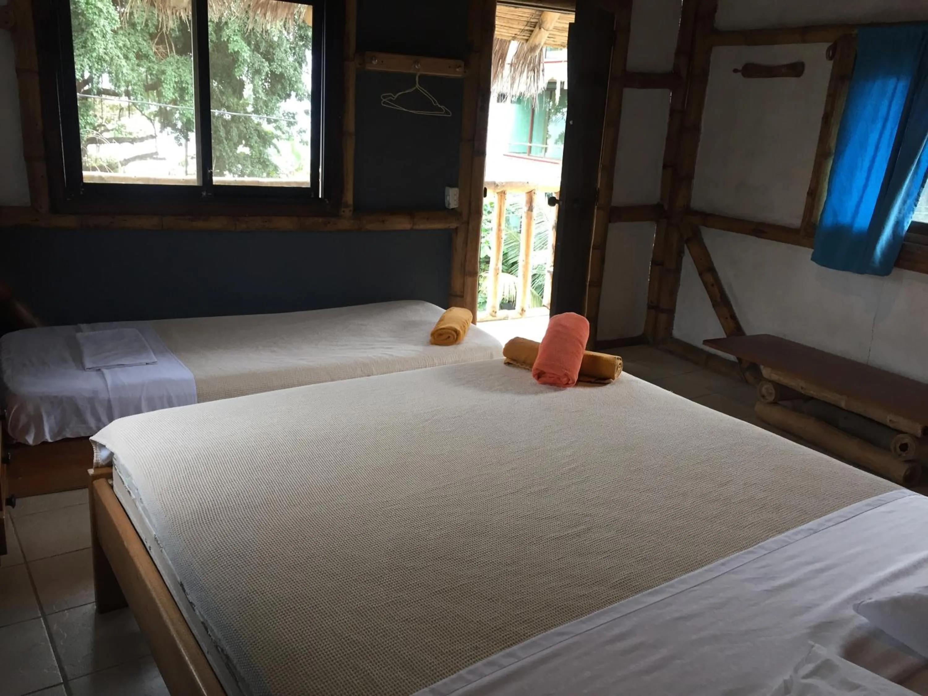 Bed in La Facha Hostal Restaurant Surf