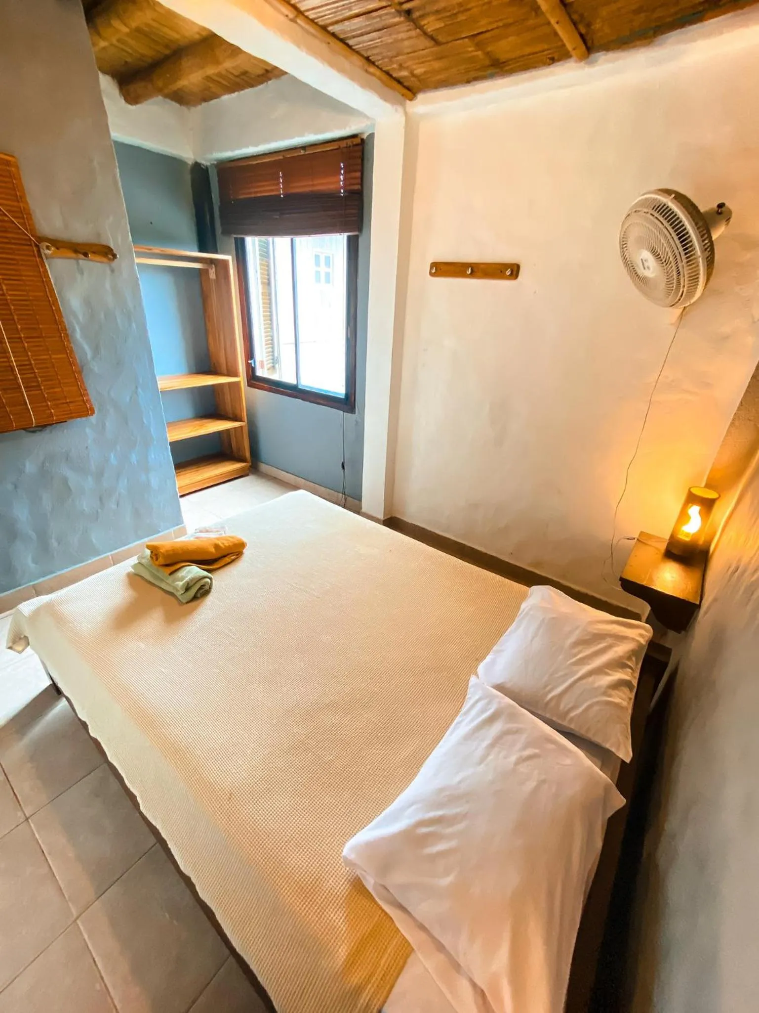 Bed in La Facha Hostal Restaurant Surf