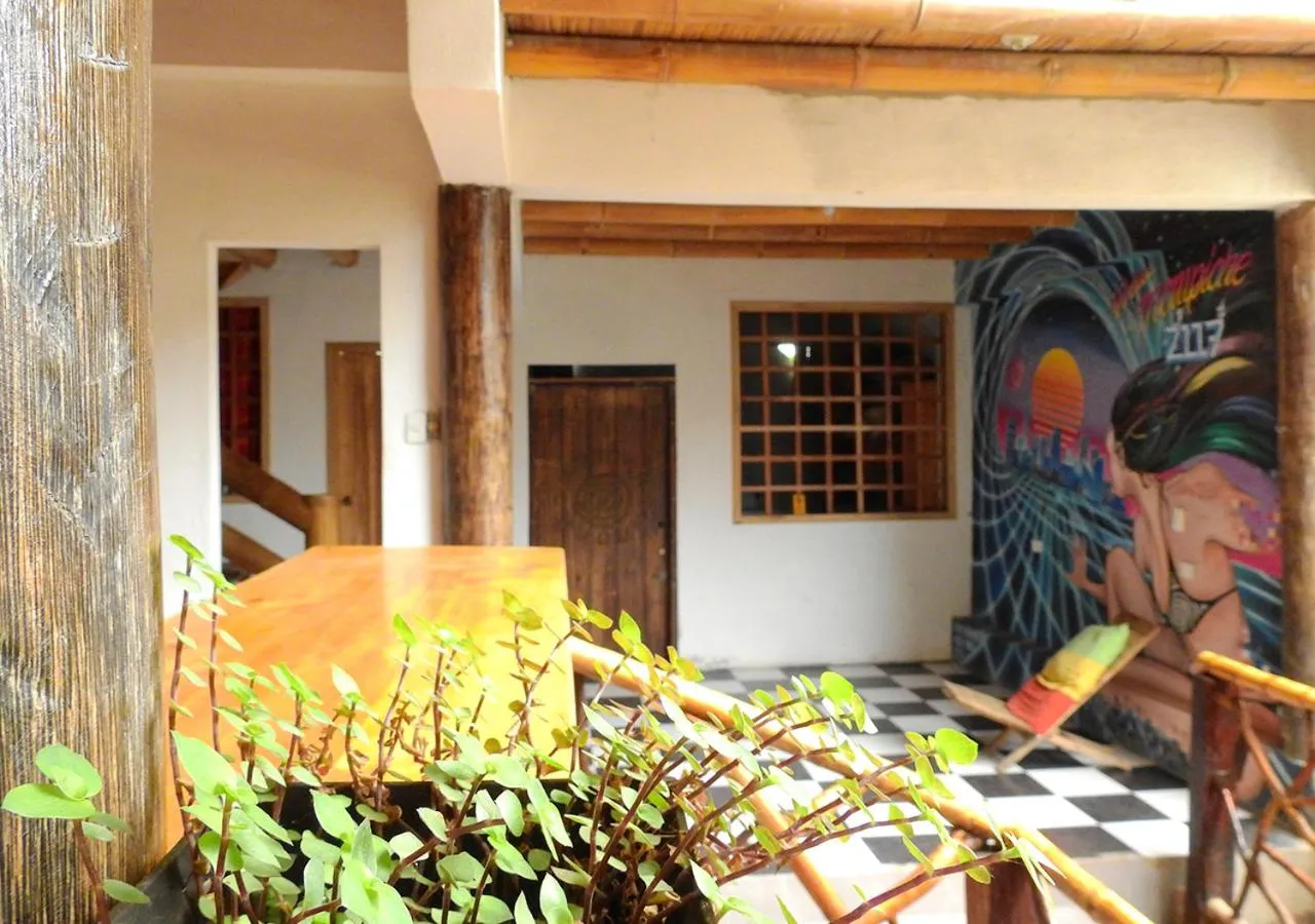 Patio in La Facha Hostal Restaurant Surf