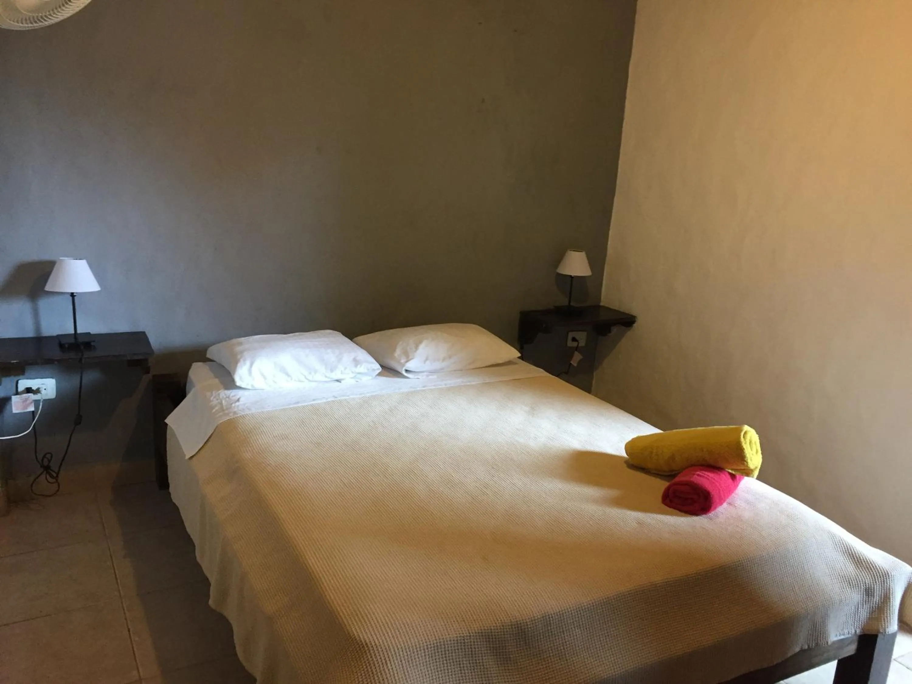 Bed in La Facha Hostal Restaurant Surf