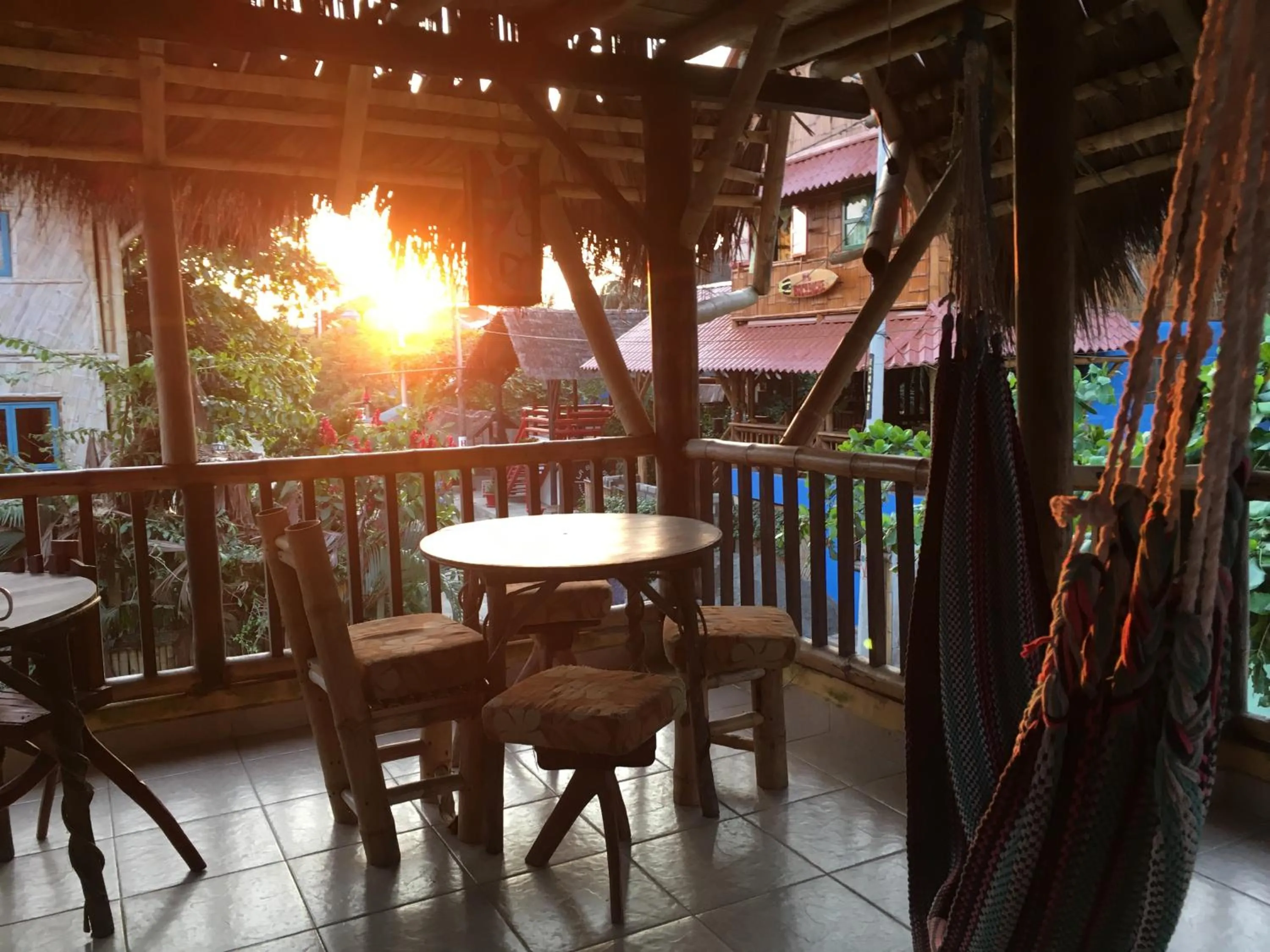 Balcony/Terrace in La Facha Hostal Restaurant Surf
