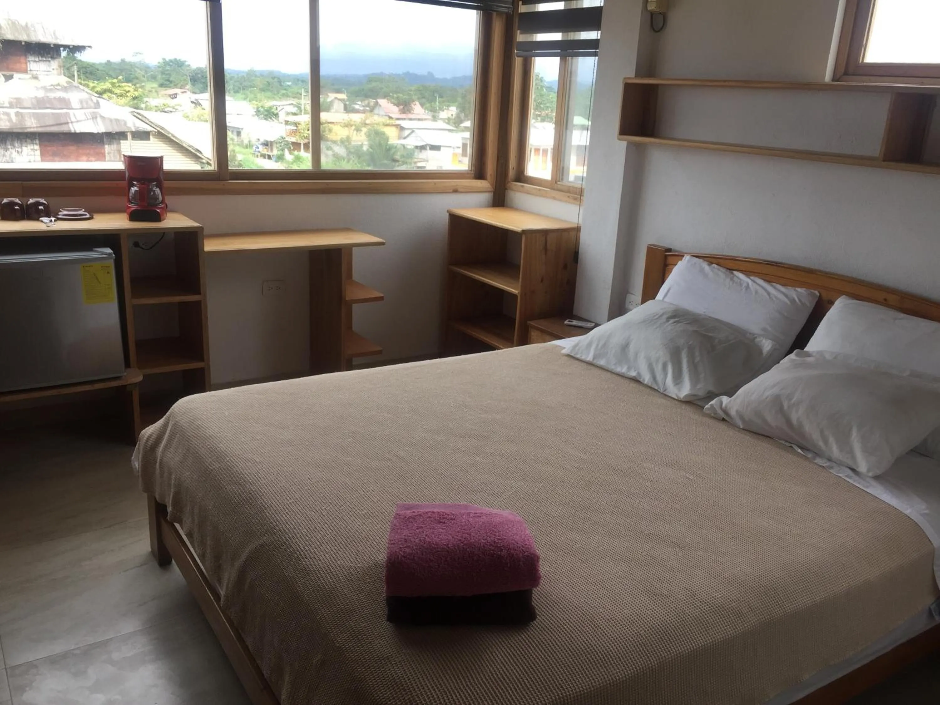 Bed in La Facha Hostal Restaurant Surf