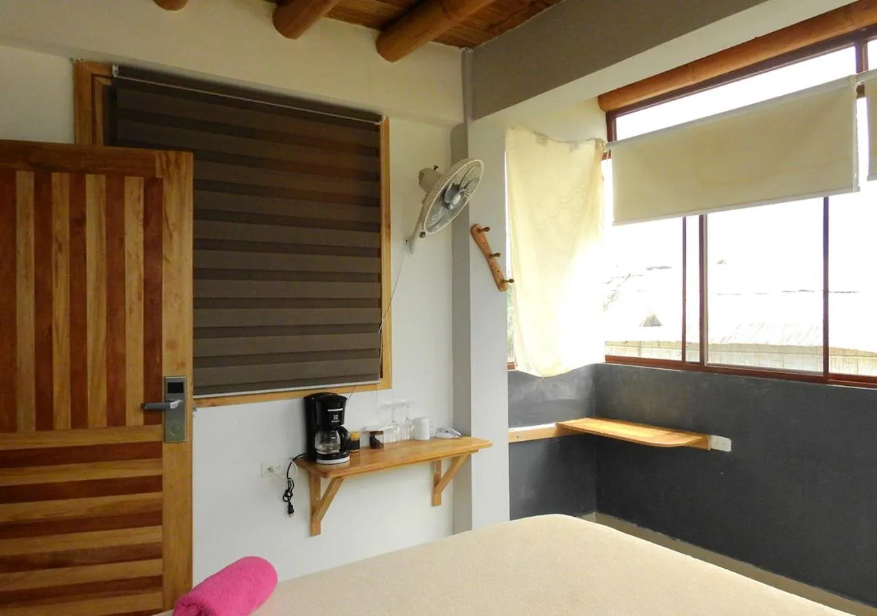 Bed in La Facha Hostal Restaurant Surf