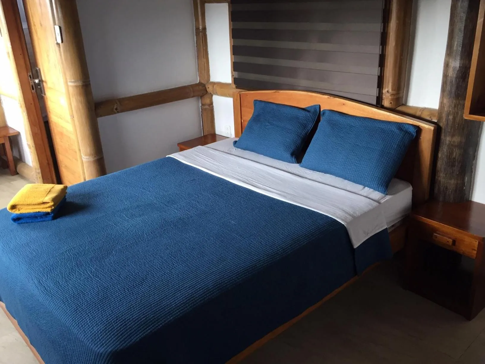 Bed in La Facha Hostal Restaurant Surf