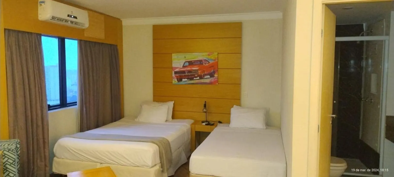 Bed in Quarto de hotel de luxo Congonhas