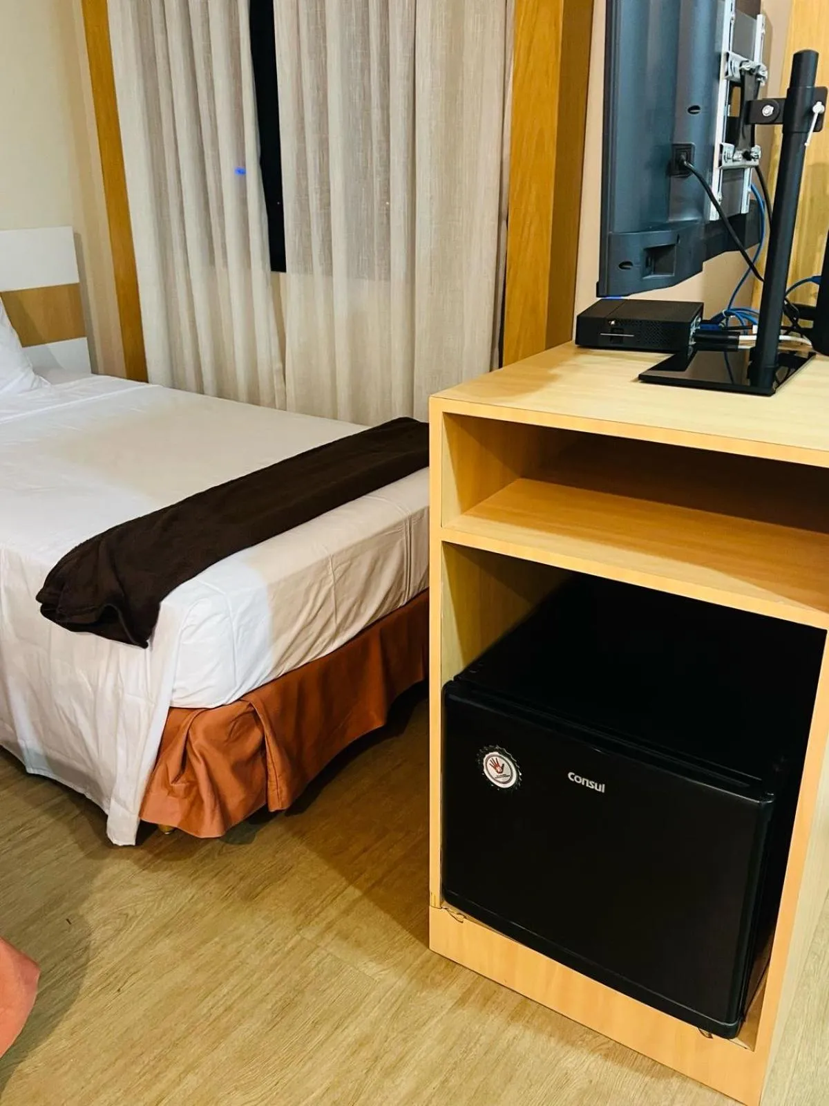 Bed in Quarto de hotel de luxo Congonhas