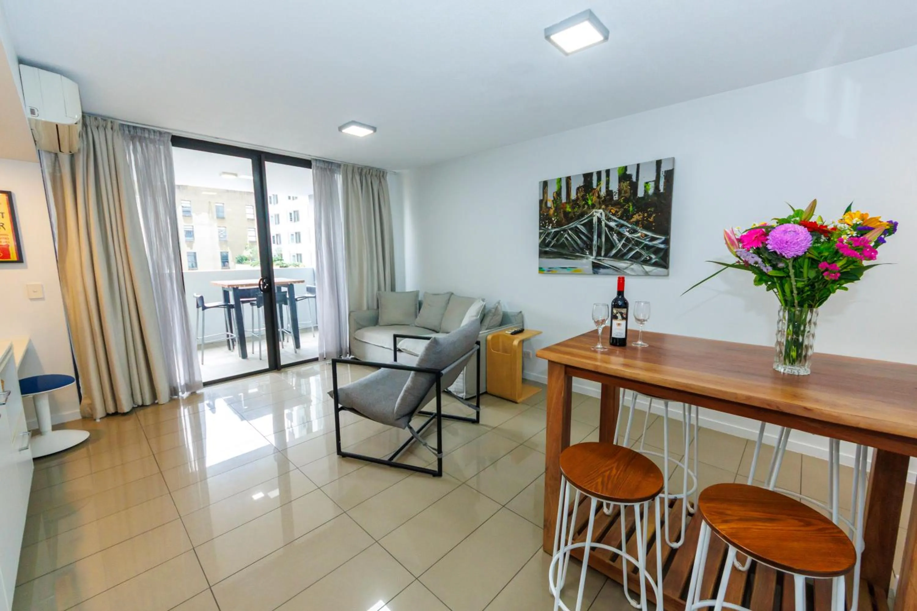 Living room in Atrio Apartments