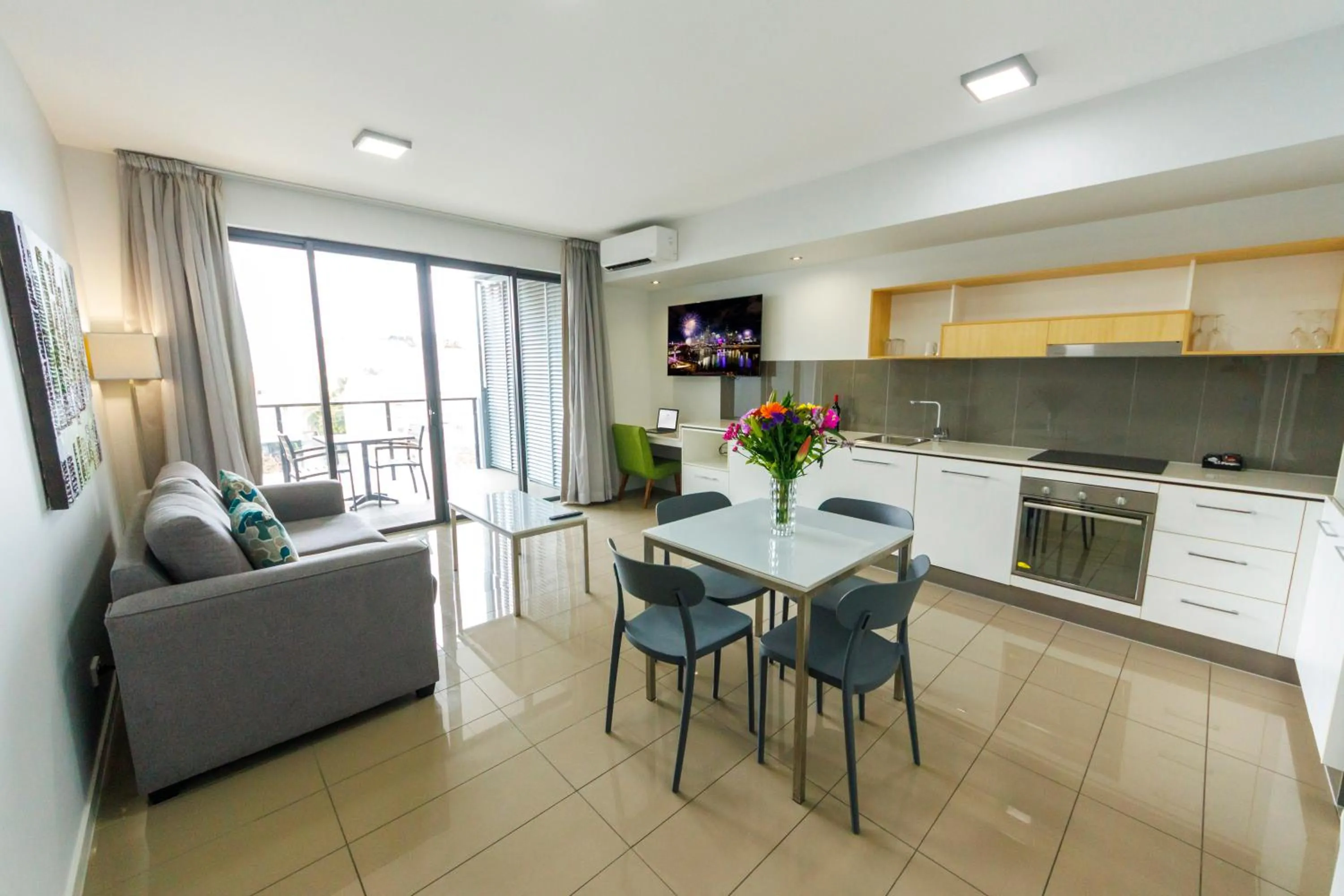 Living room in Atrio Apartments