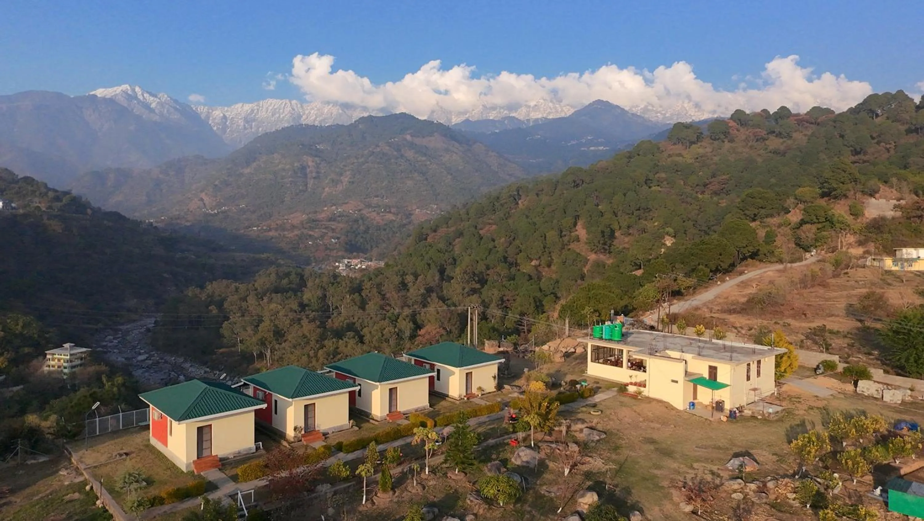 Property building in Dhauladhar View Village Resort
