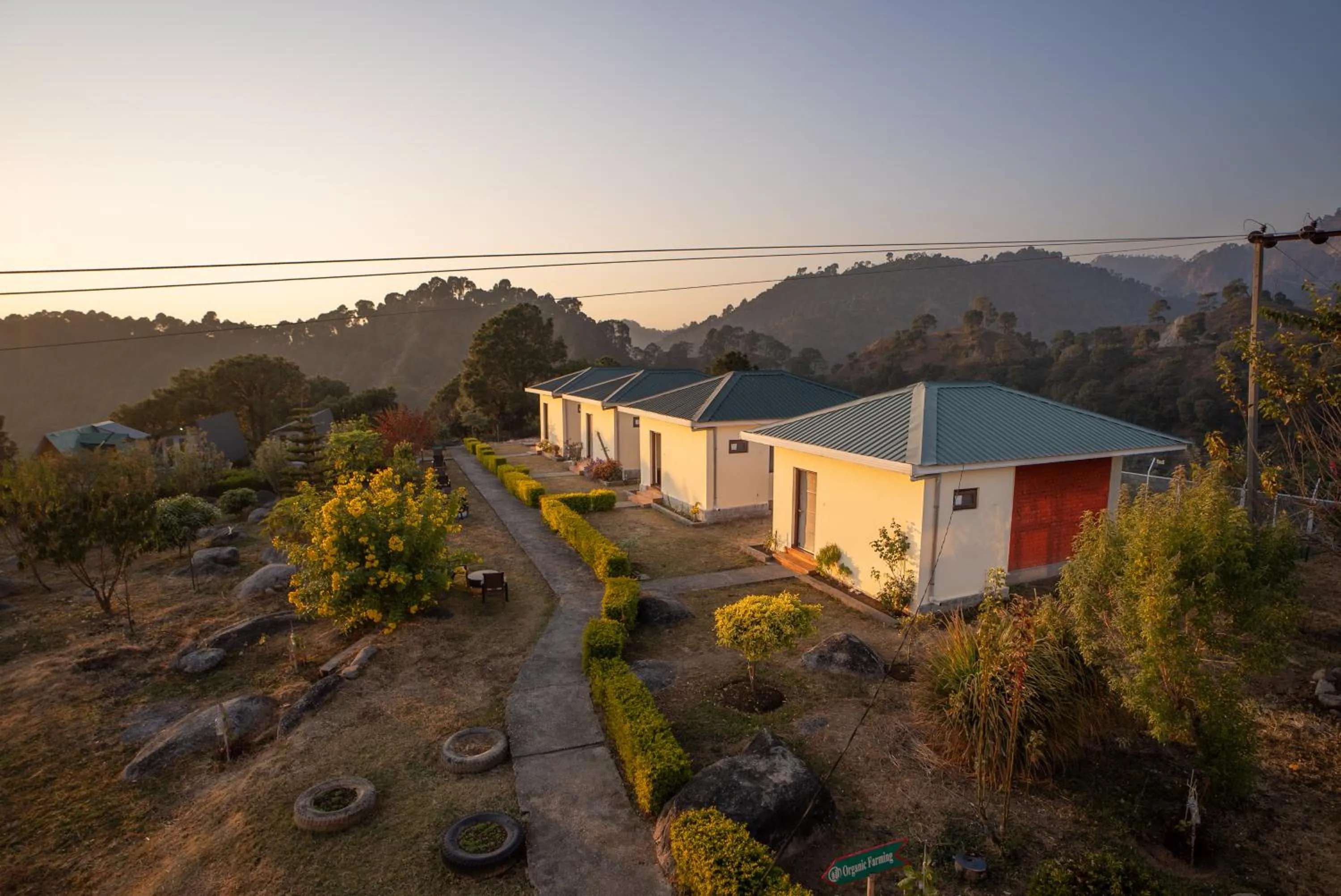 Garden in Dhauladhar View Village Resort
