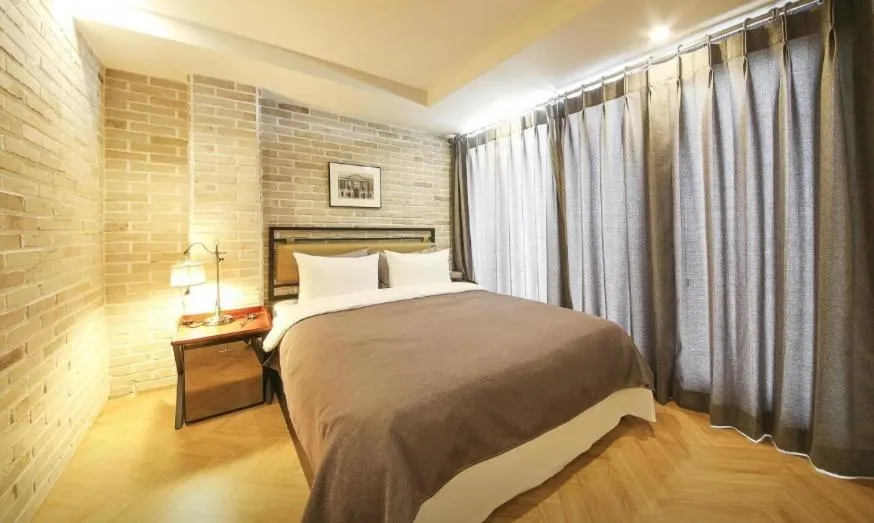 Bed in Brown-Dot Hotel Gwangalli beach