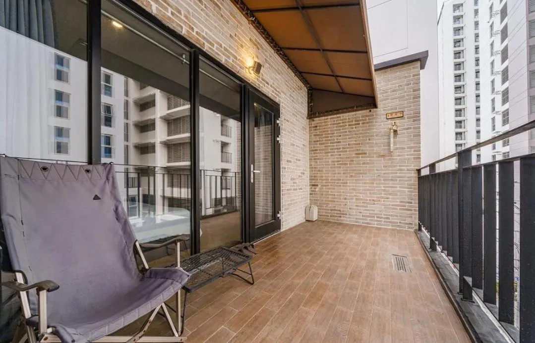 Balcony/Terrace in Brown-Dot Hotel Gwangalli beach