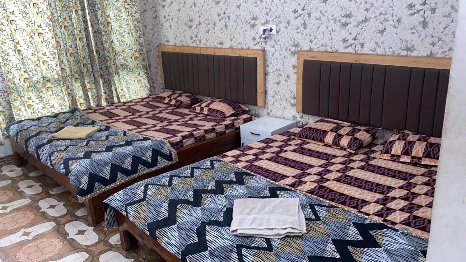 Bed in Lakes and peaks