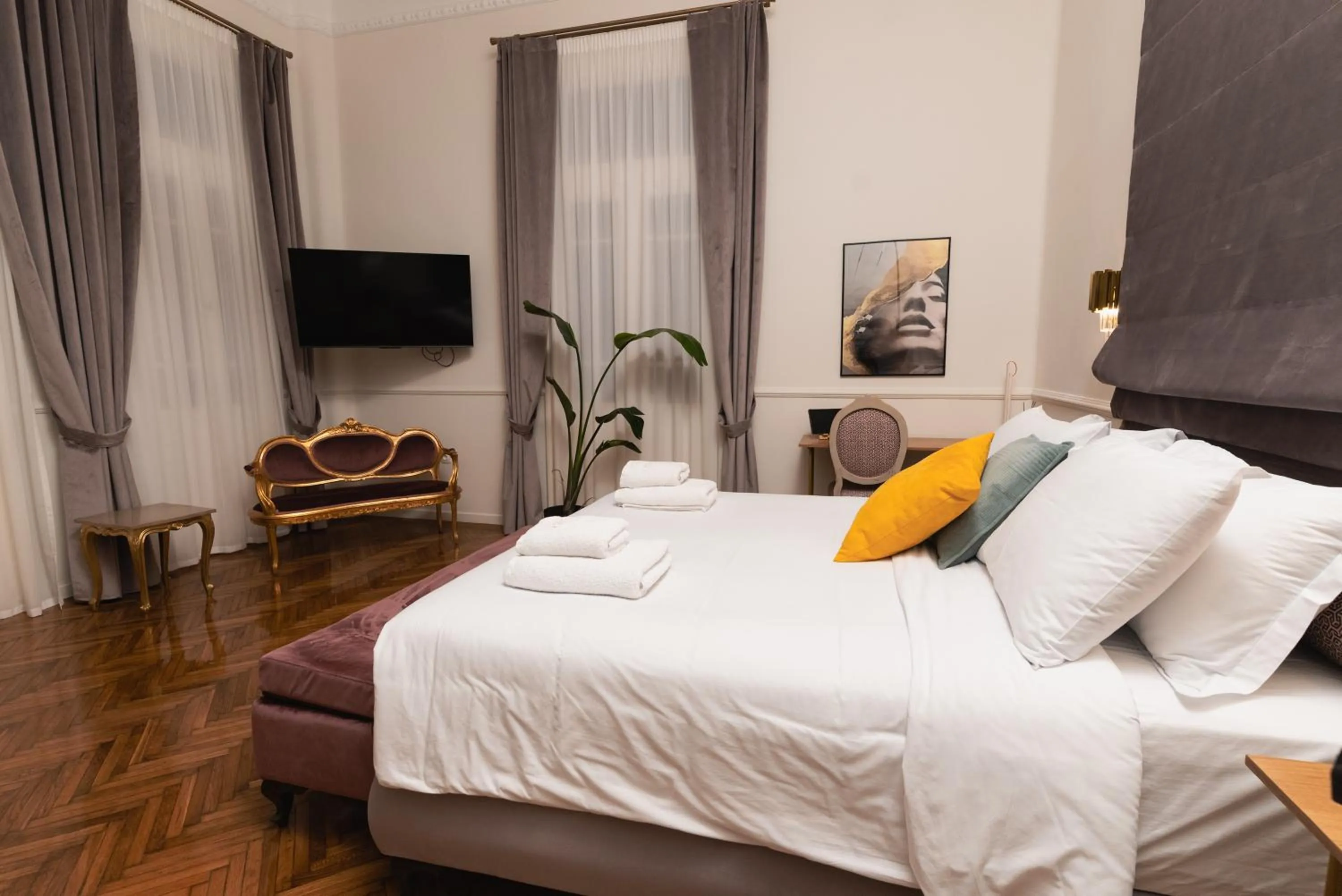 Bed in Villa Clio, a Luxury Collection