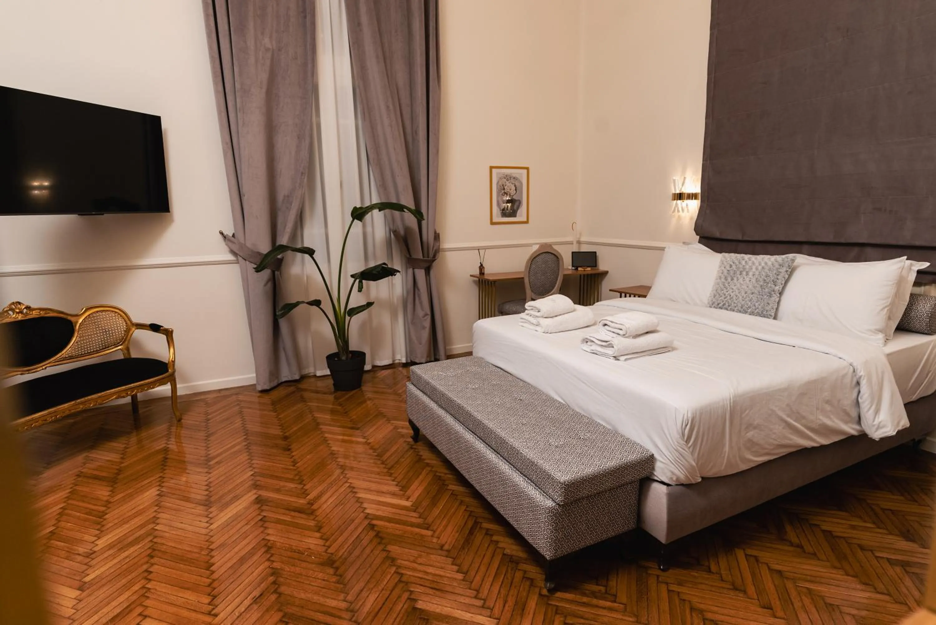 Bed in Villa Clio, a Luxury Collection